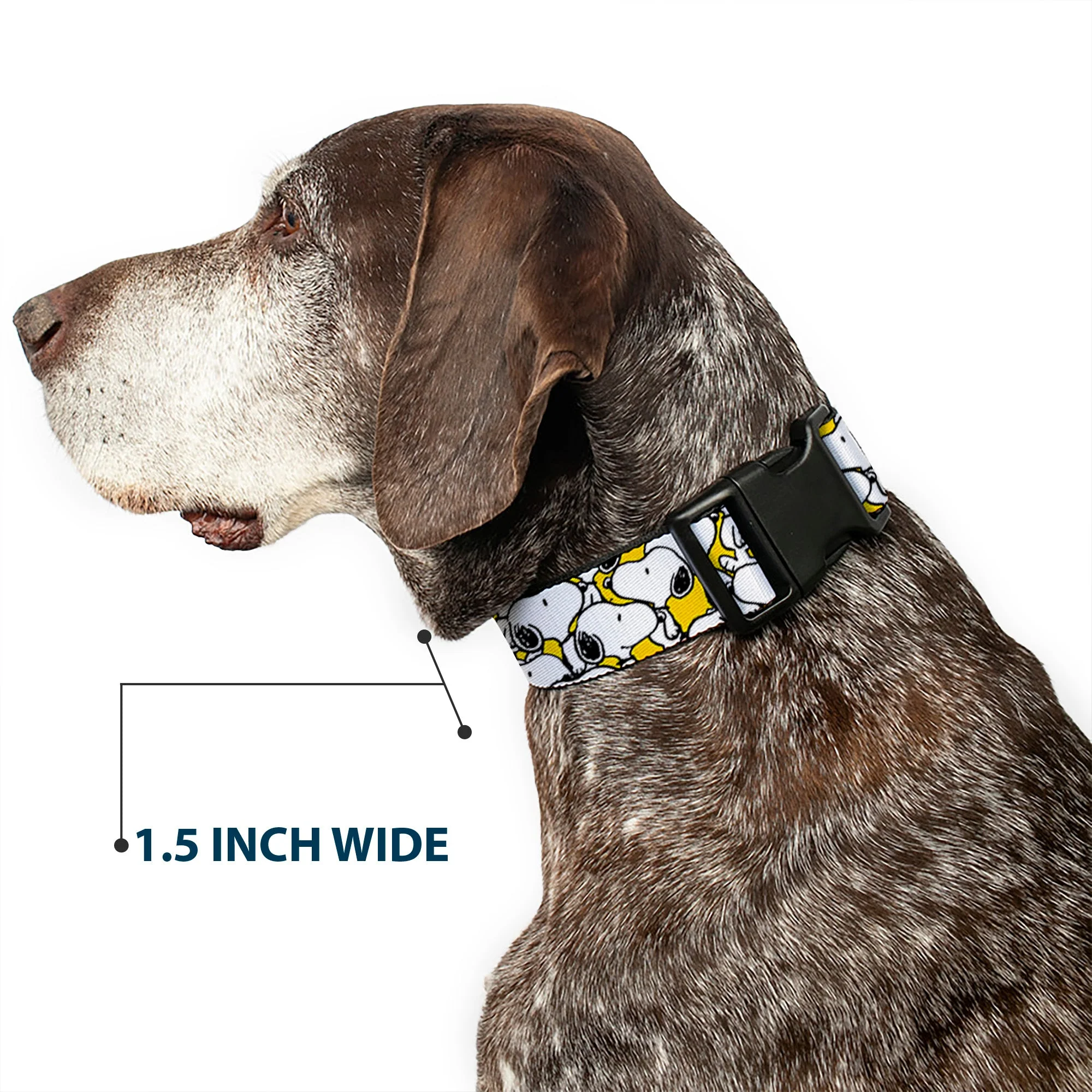 Plastic Clip Collar - Peanuts Snoopy Pose Stacked Yellow - Image 7