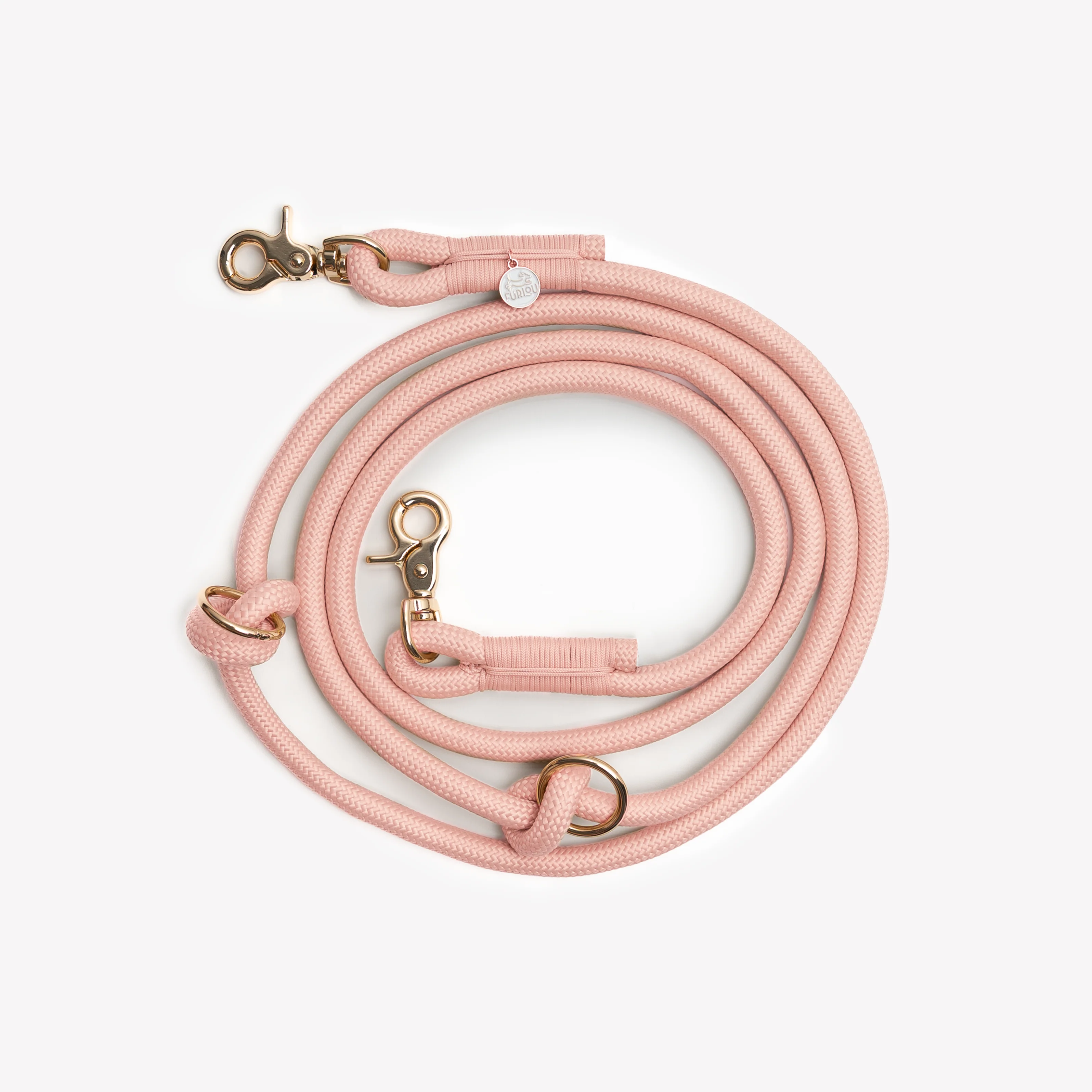 'Powder Rose' - Hands Free Braided Leash - Image 2