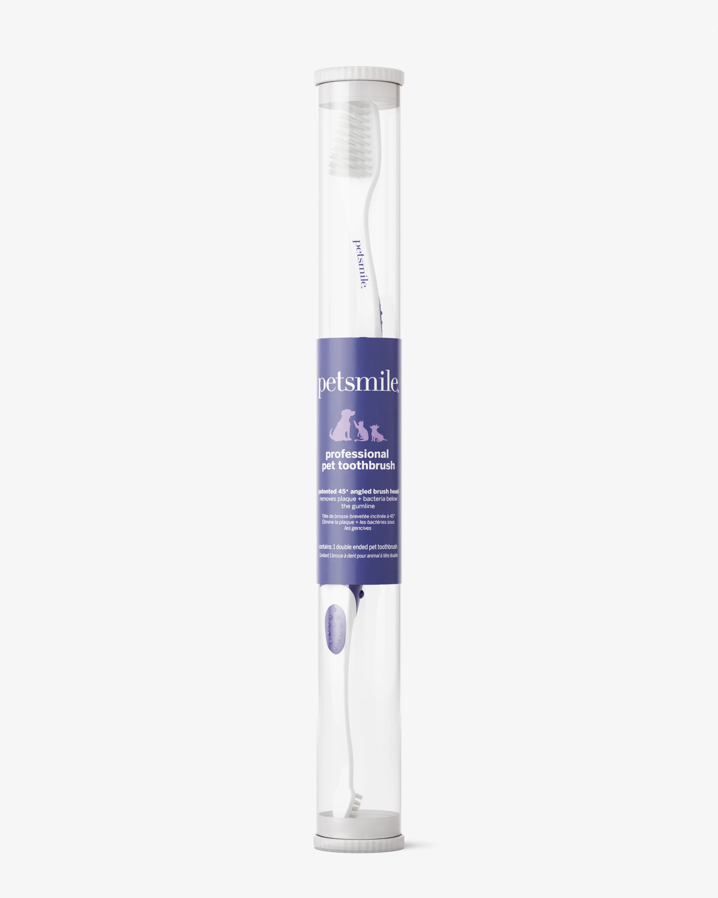 Professional Pet Toothbrush - Patented 45° Dual-Ended Brush Head - Image 4