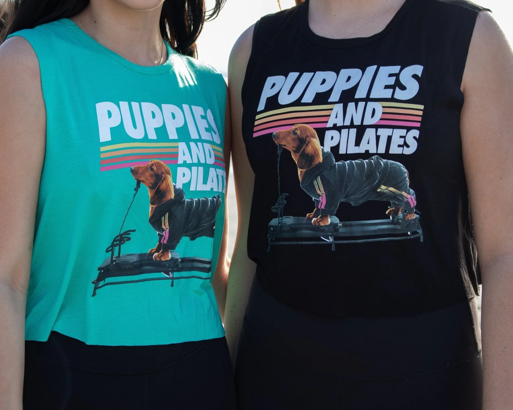 Puppies & Pilates Crop Top | Gift for Dog Moms & Yoga Lovers - Image 4