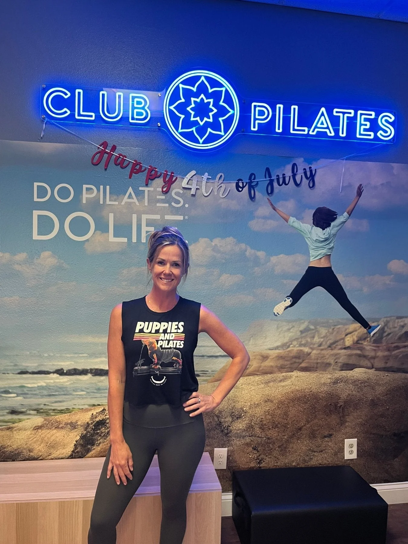 Puppies & Pilates Crop Top | Gift for Dog Moms & Yoga Lovers - Image 5