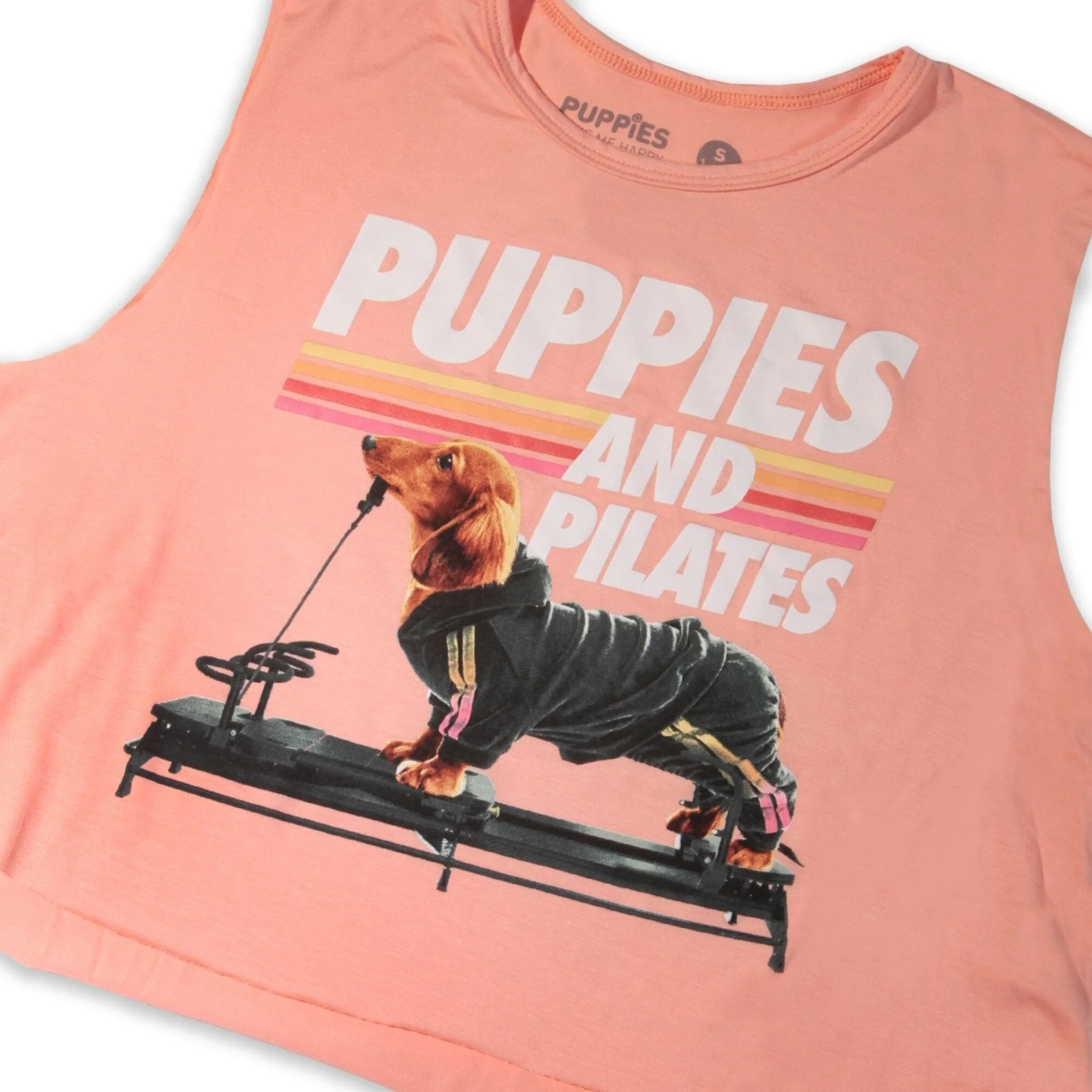Puppies & Pilates Crop Top | Gift for Dog Moms & Yoga Lovers - Image 7