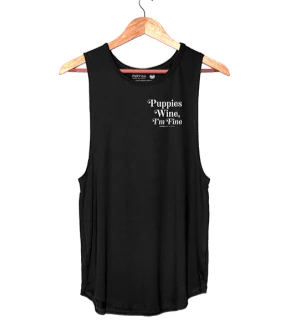 Puppies & Wine 2.0 - Women's Sleeveless - Image 6