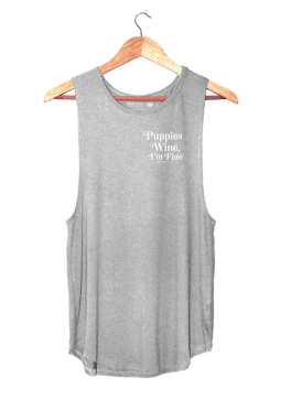 Puppies & Wine 2.0 - Women's Sleeveless - Image 7