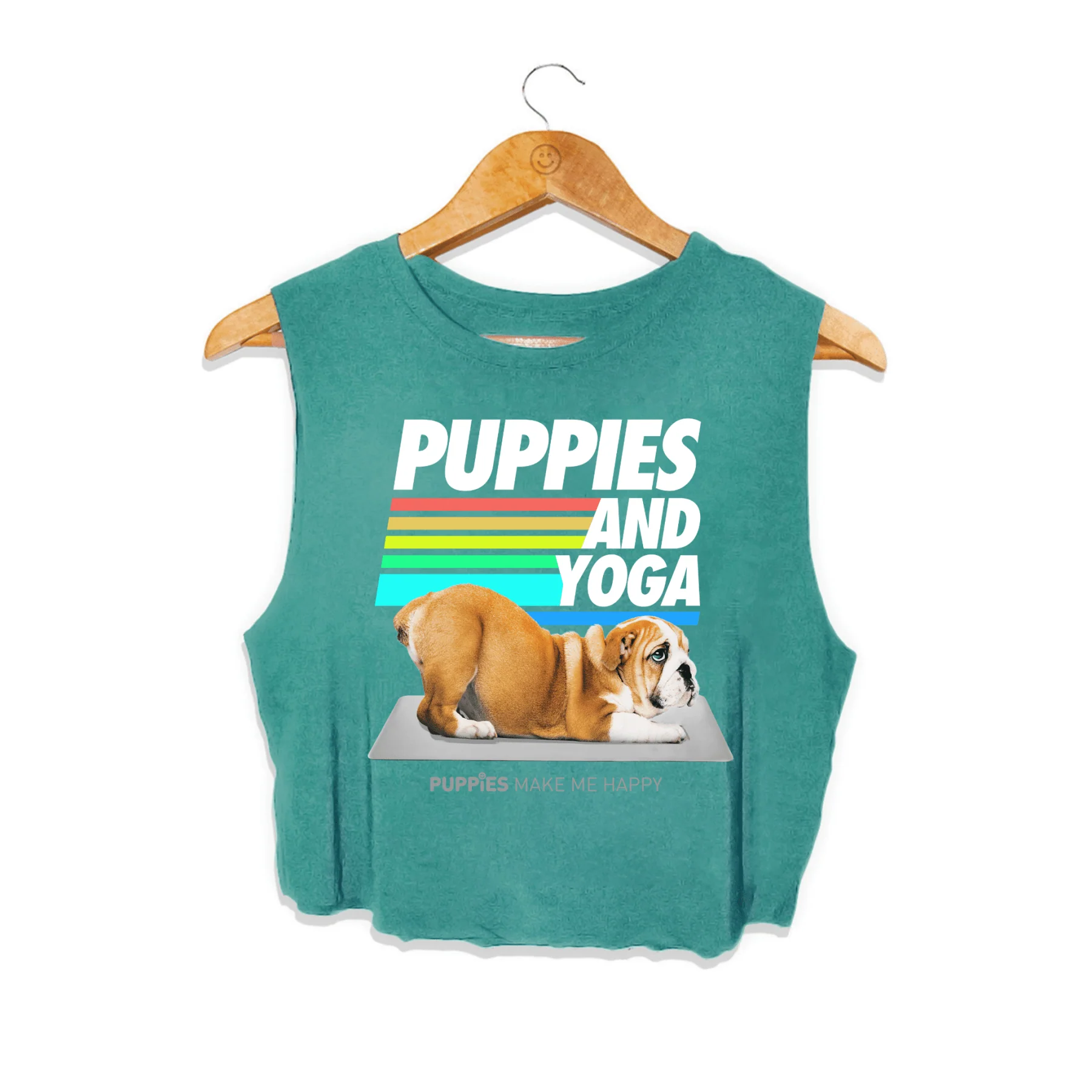 Puppies & Yoga | Crop Tank | Gift for Dog Lovers - Image 4