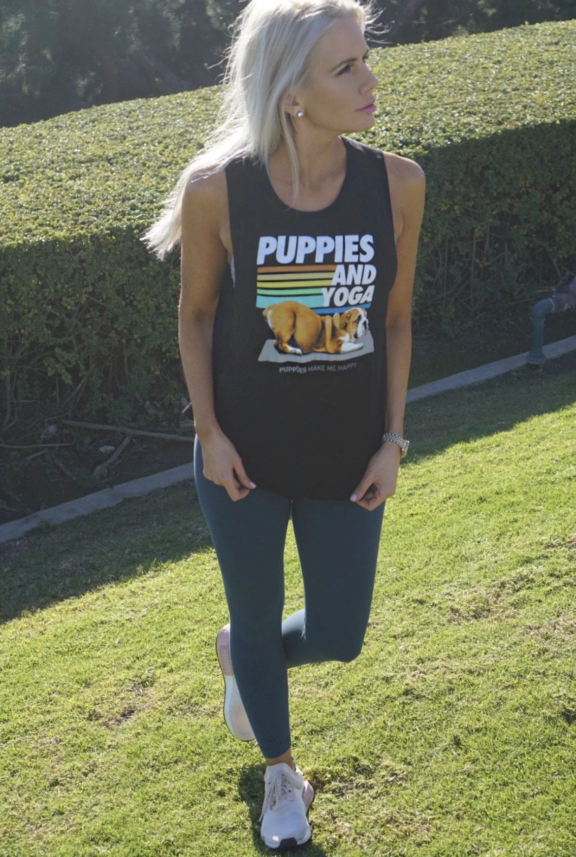 Puppies & Yoga | 2025 Edition | Sleeveless - Image 5