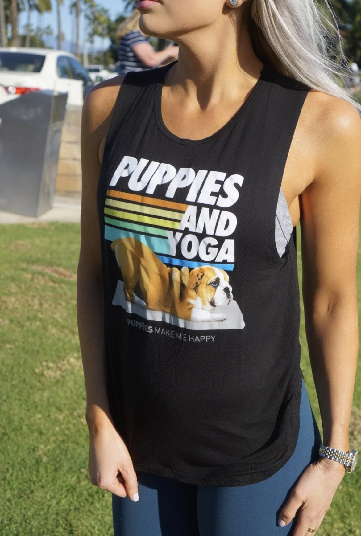 Puppies & Yoga | 2025 Edition | Sleeveless - Image 8