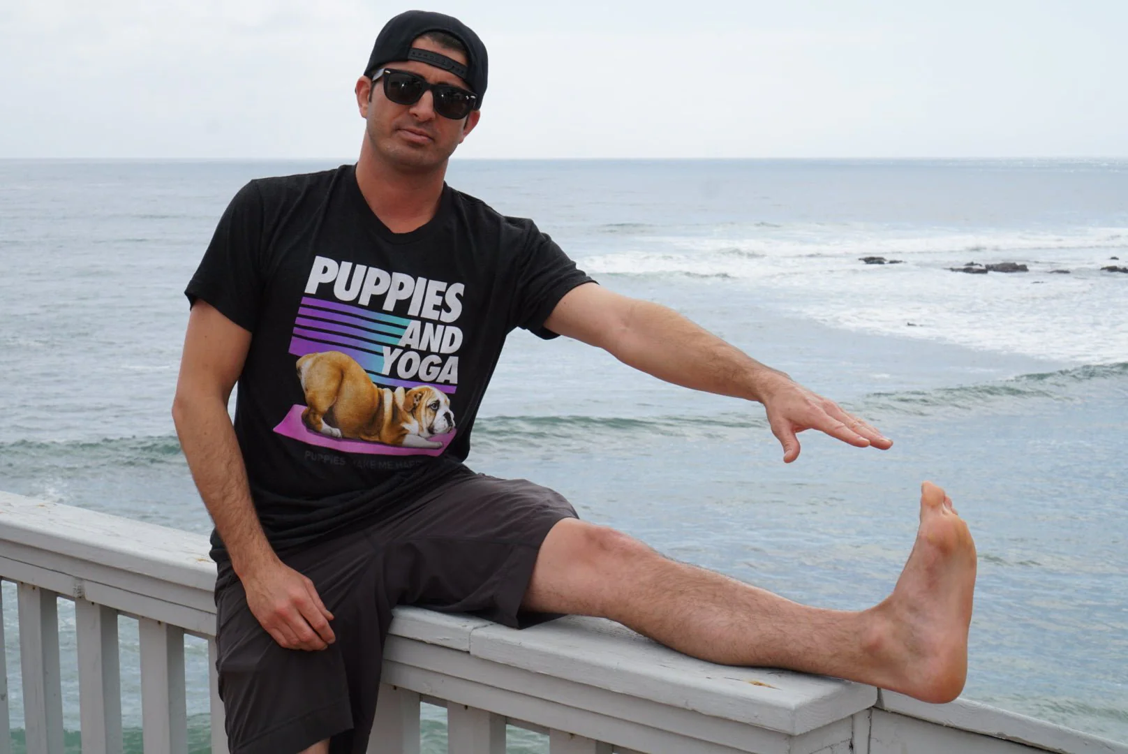 Puppies & Yoga Original | Uni-Sex Crewneck Tee - Image 2