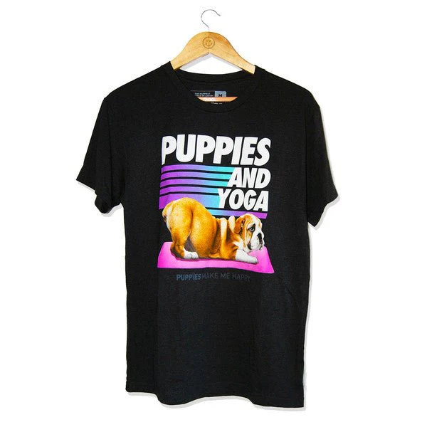 Puppies & Yoga Original | Uni-Sex Crewneck Tee - Image 3