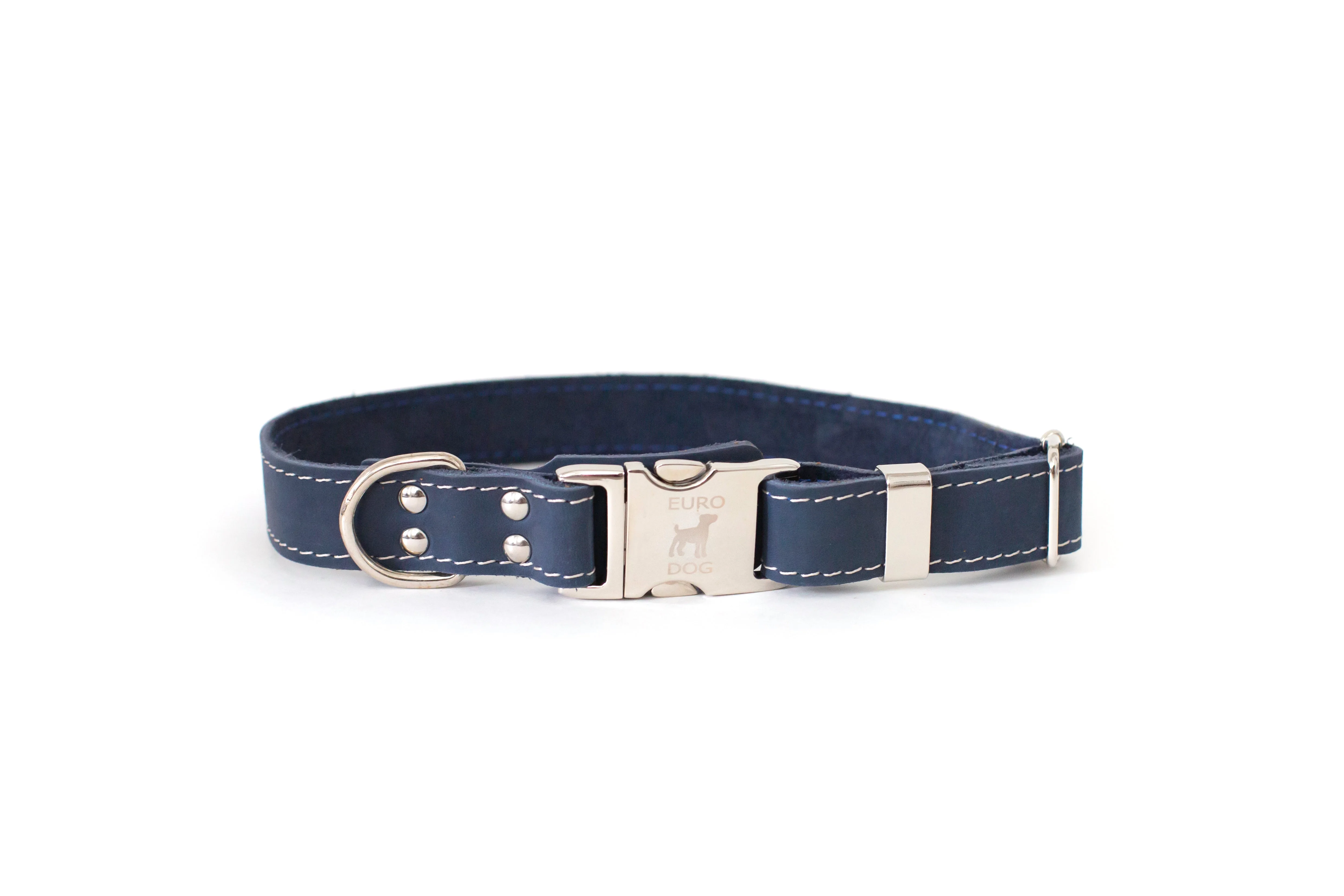 Quick-Release Style Leather Collar and Leash Set - Image 3