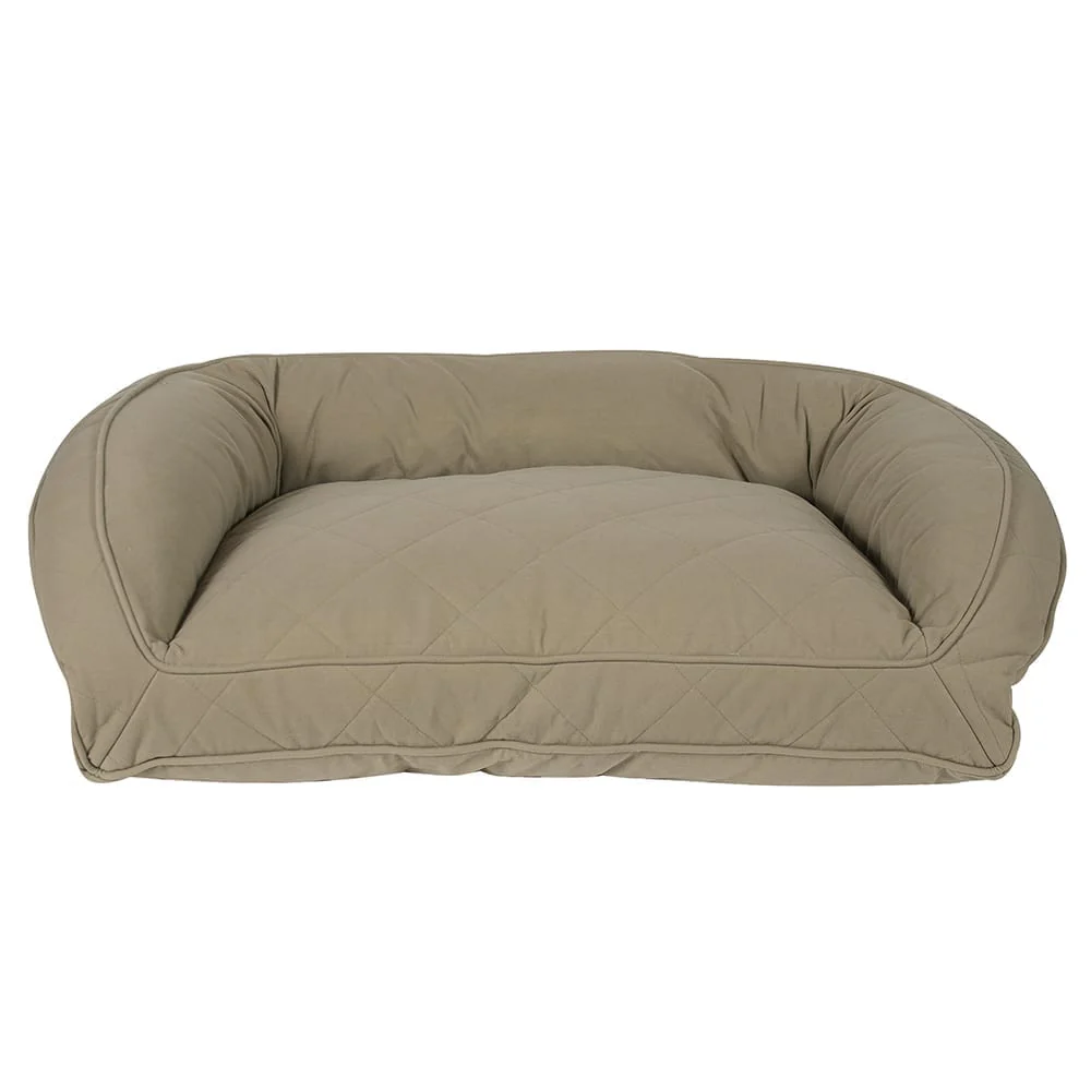 Quilted Microfiber Bolster Dog Bed - Image 6