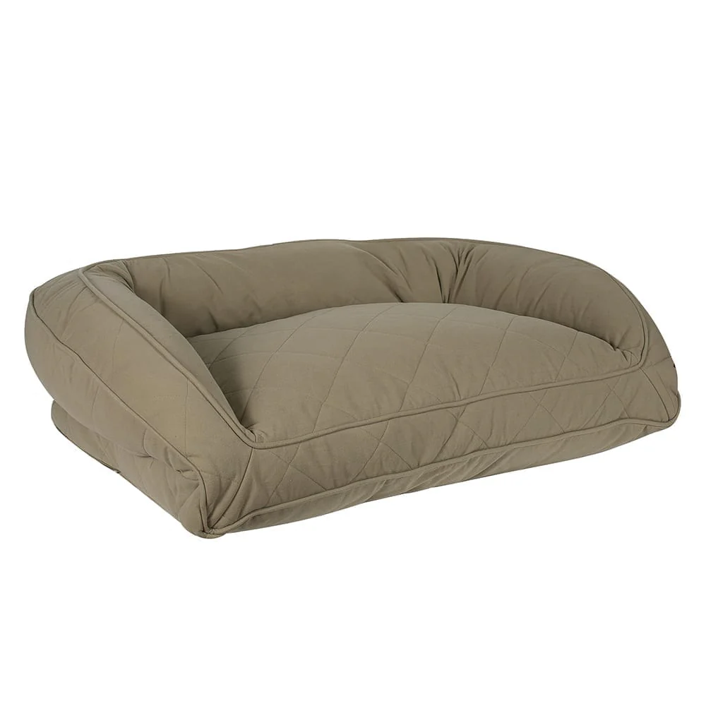 Quilted Microfiber Bolster Dog Bed - Image 7