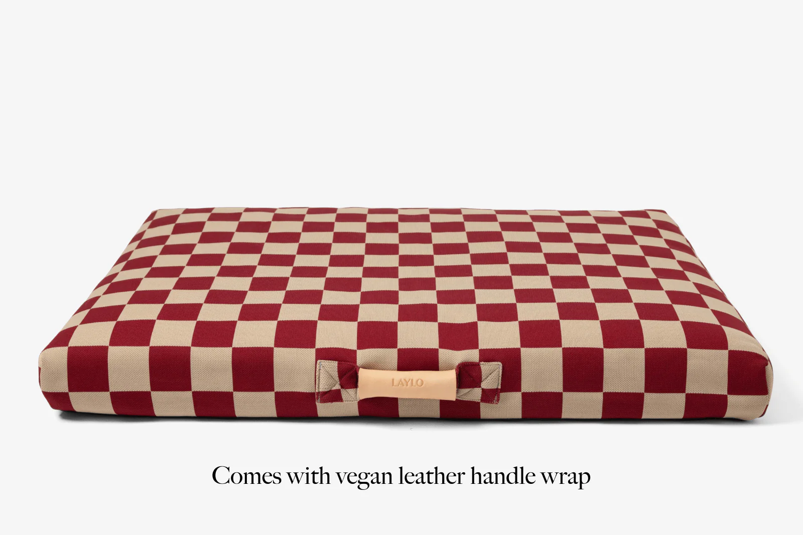 Red Checker | Dog Bed with Cover - Image 6