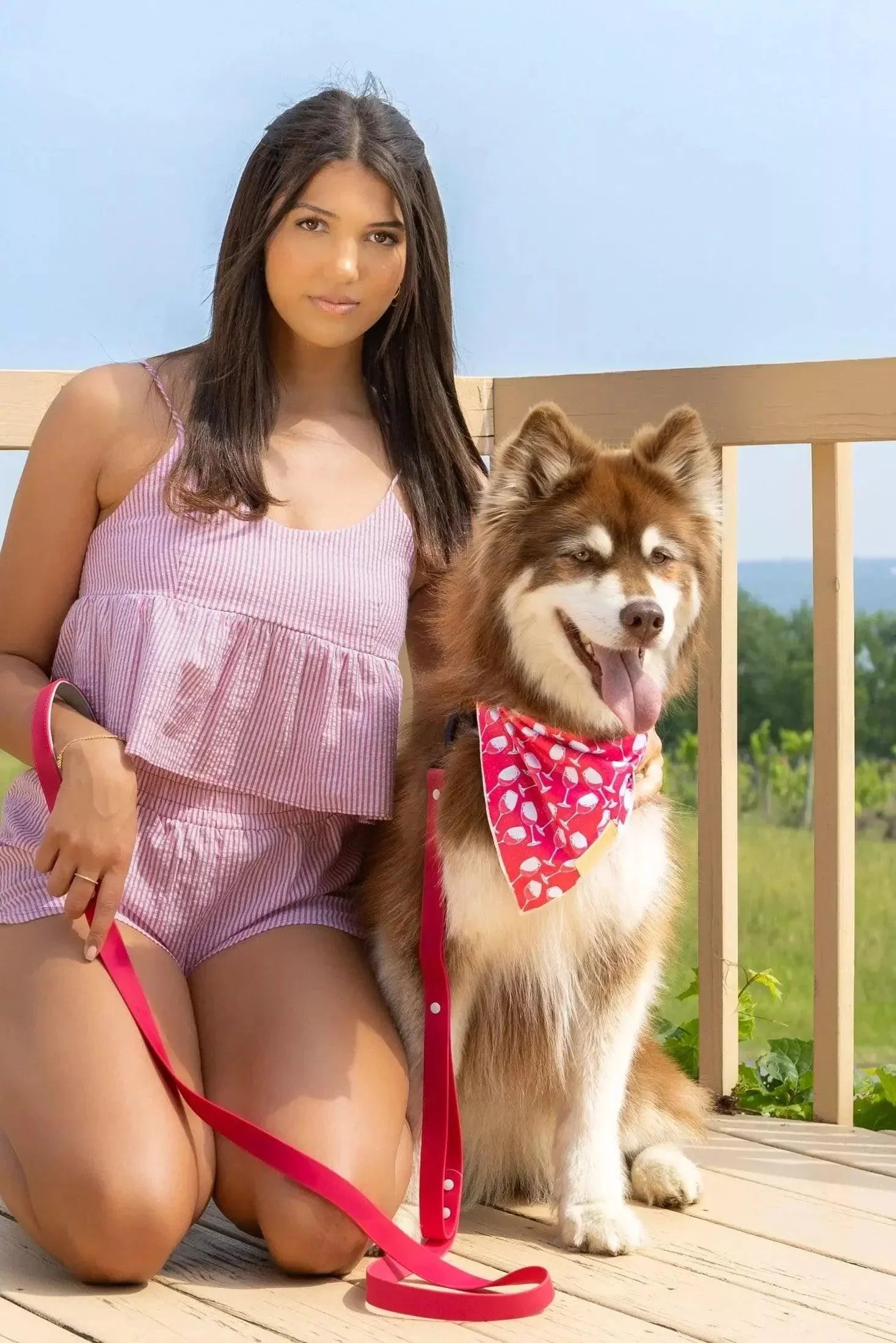 Red Mountain Syrah Waterproof Dog Leash - Image 4