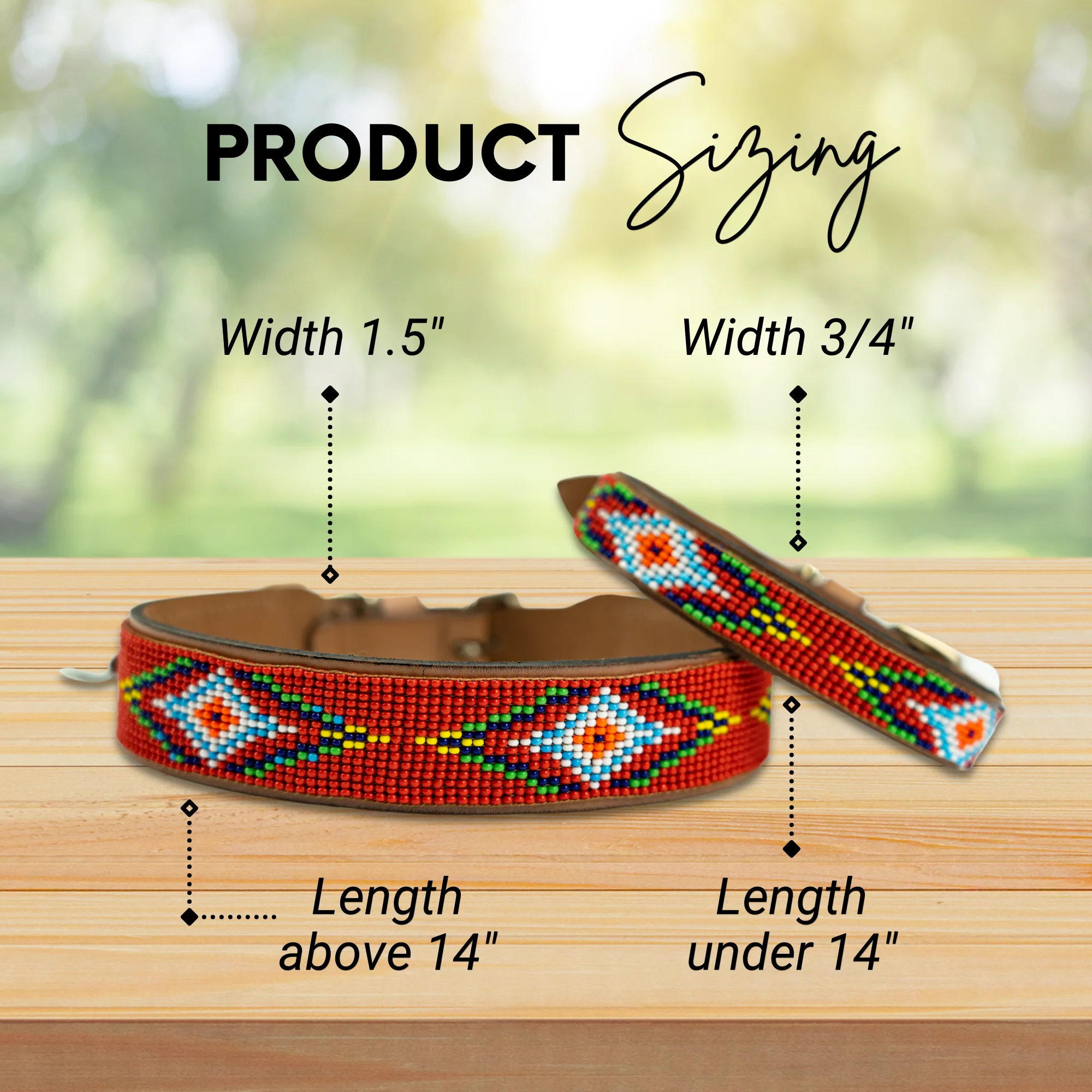 Red Vogue Sambboho dog collar - Image 3