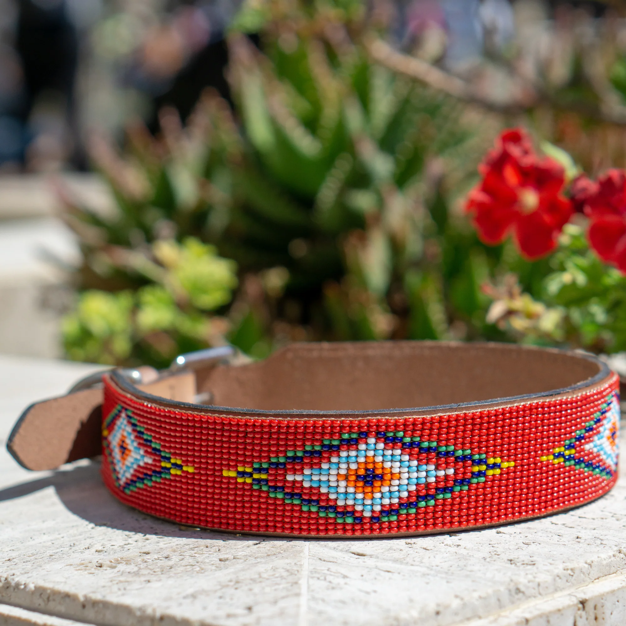 Red Vogue Sambboho dog collar - Image 4
