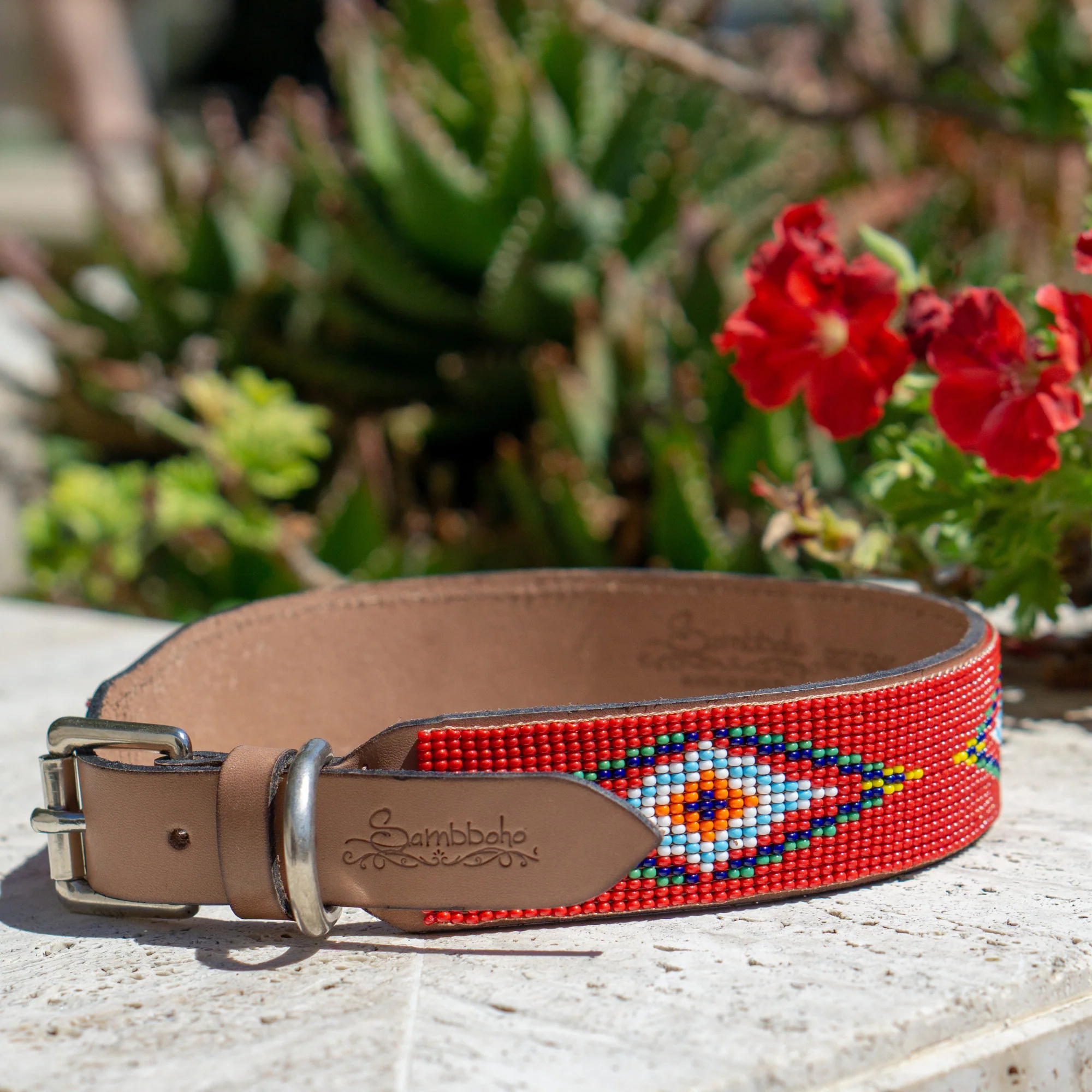Red Vogue Sambboho dog collar - Image 5