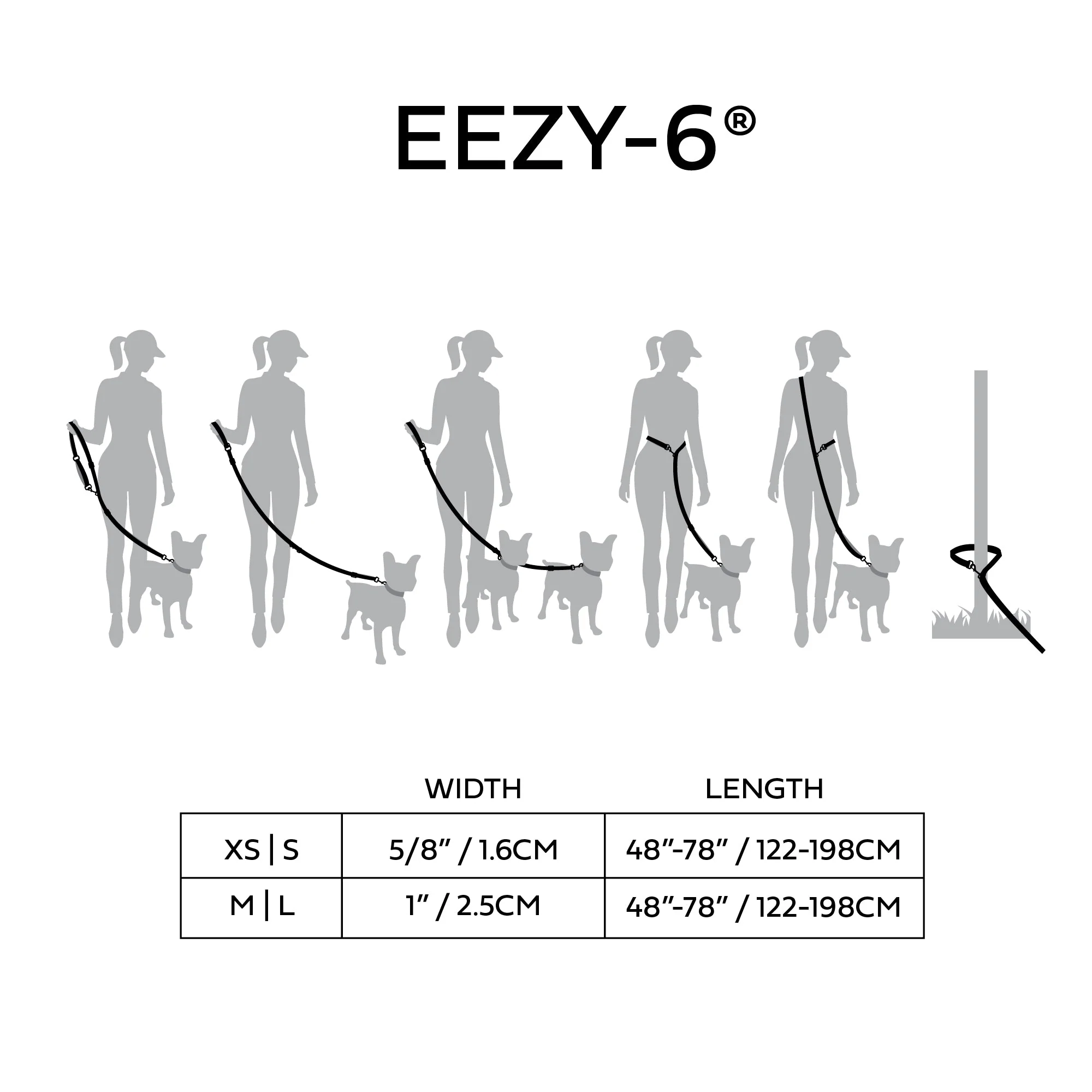 Reflective Leash - EEZY-6 - Red - Image 2