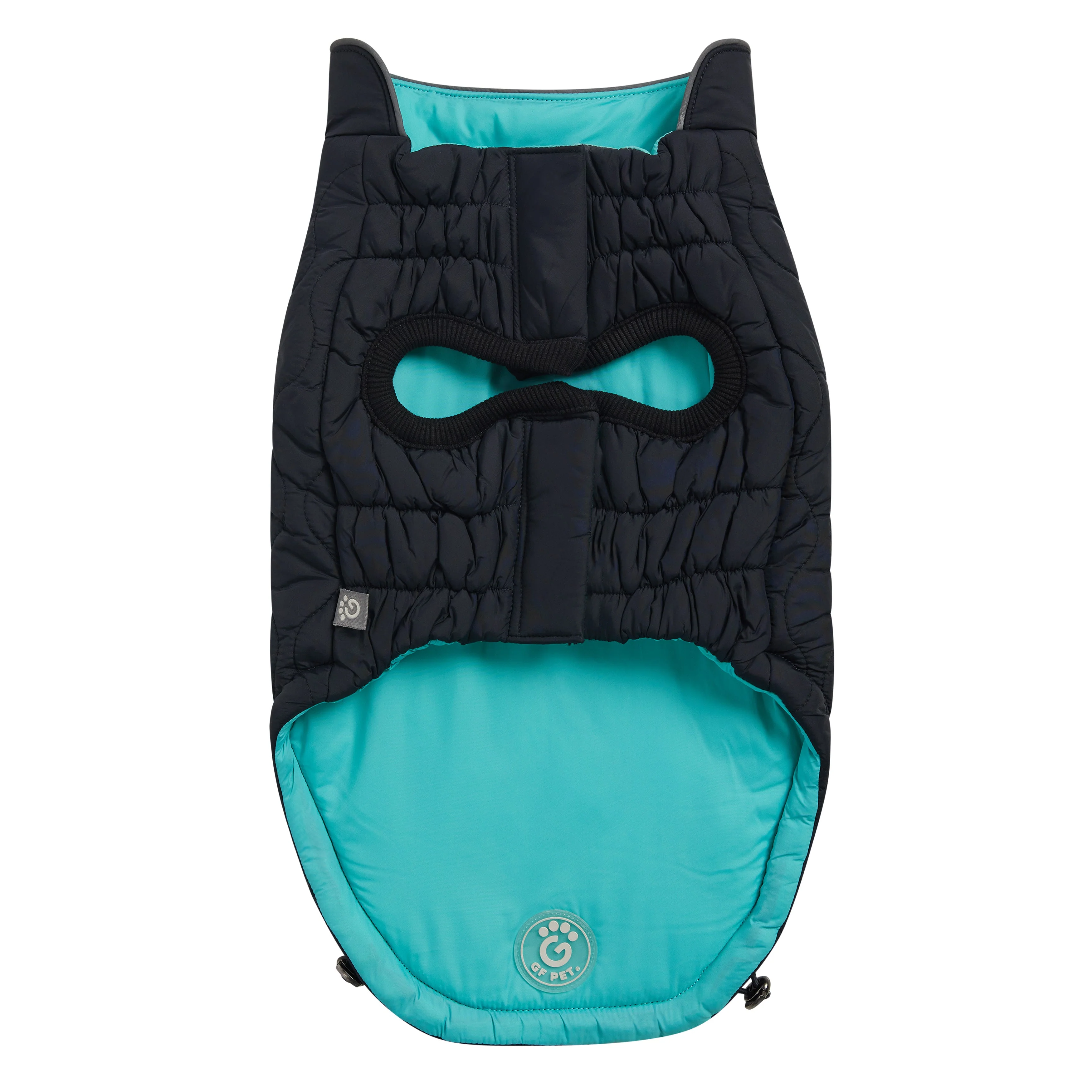 Reversible Chalet Jacket - Black/Aqua - Image 4