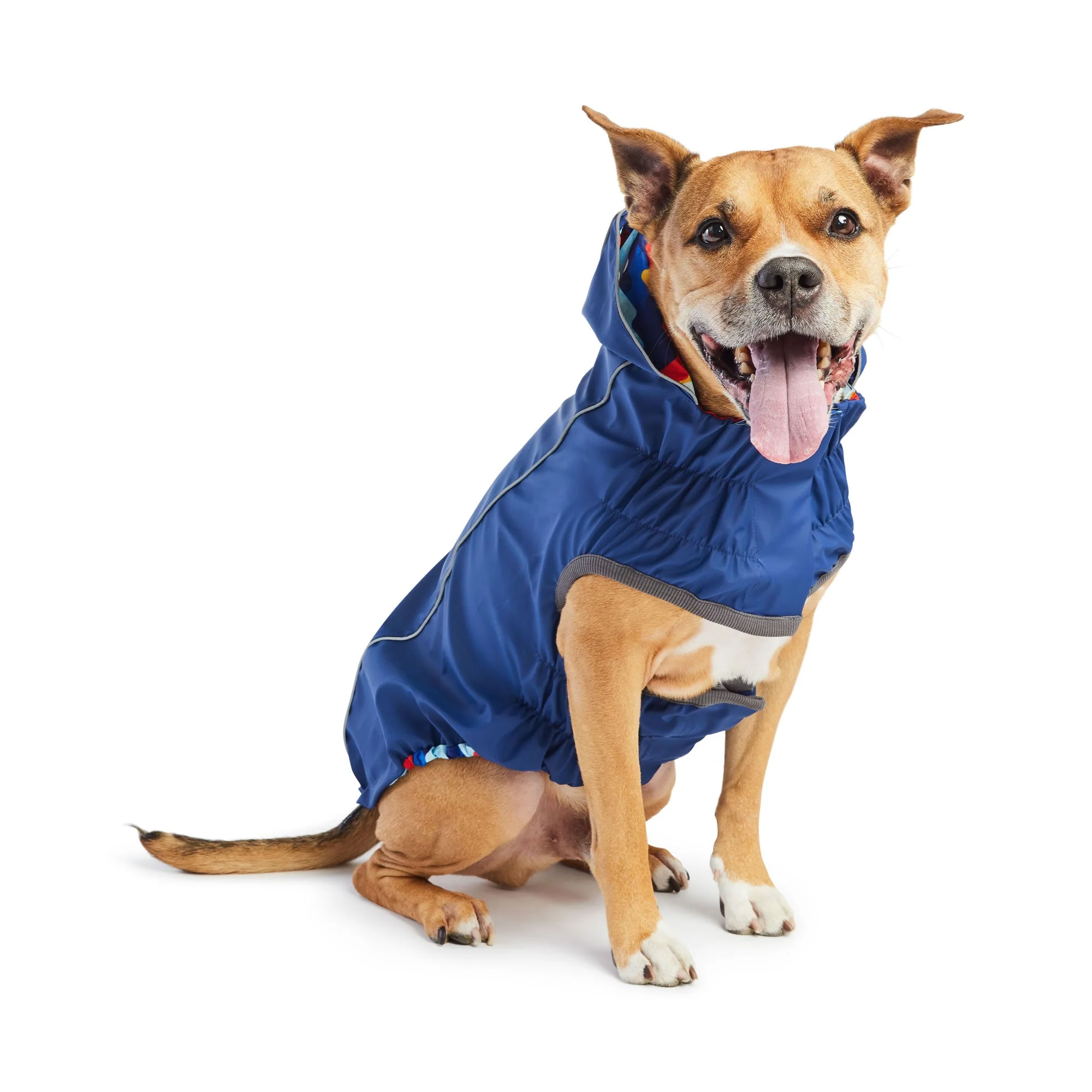 Reversible Elasto-Fit Raincoat - Navy/Navy - Image 2