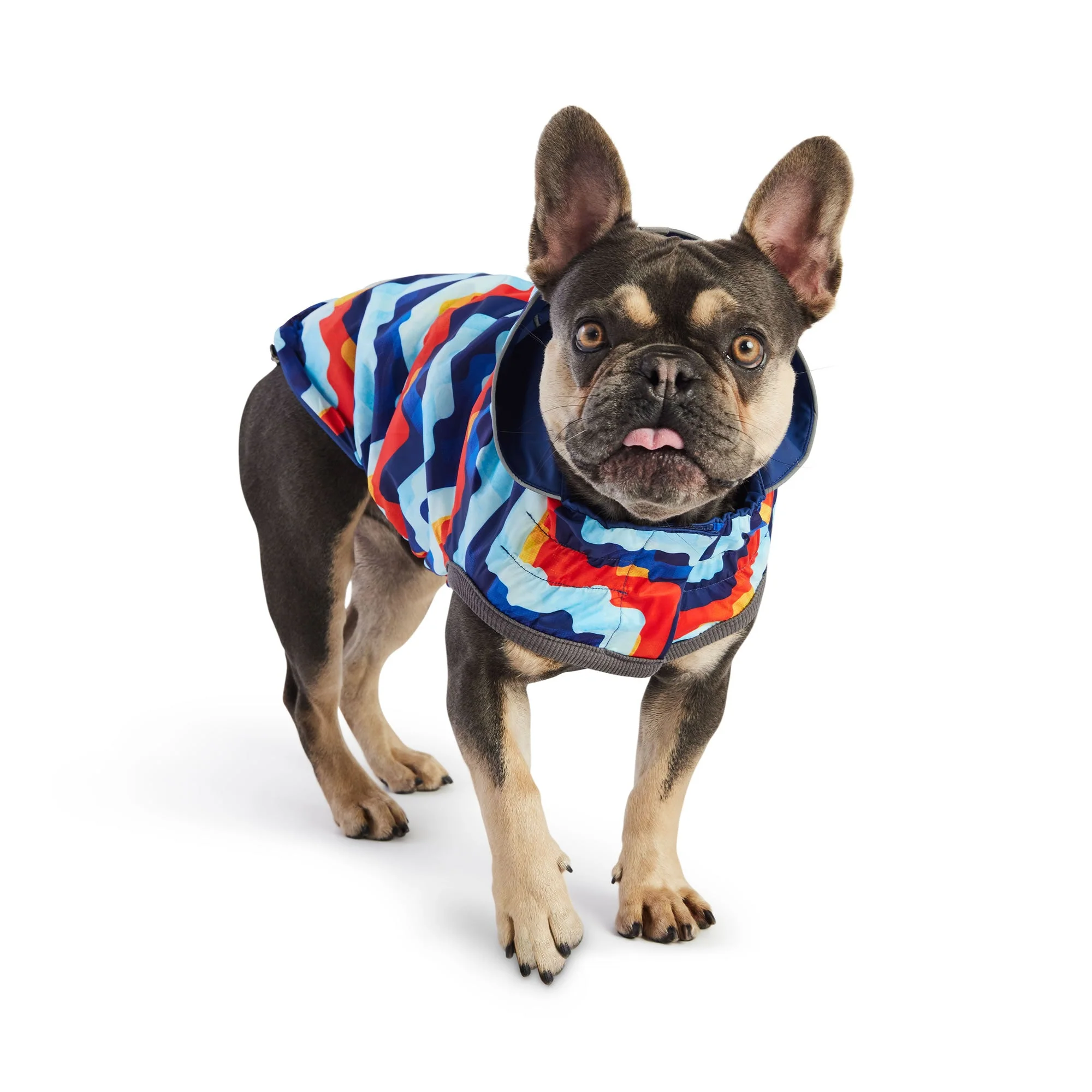 Reversible Elasto-Fit Raincoat - Navy/Navy - Image 4