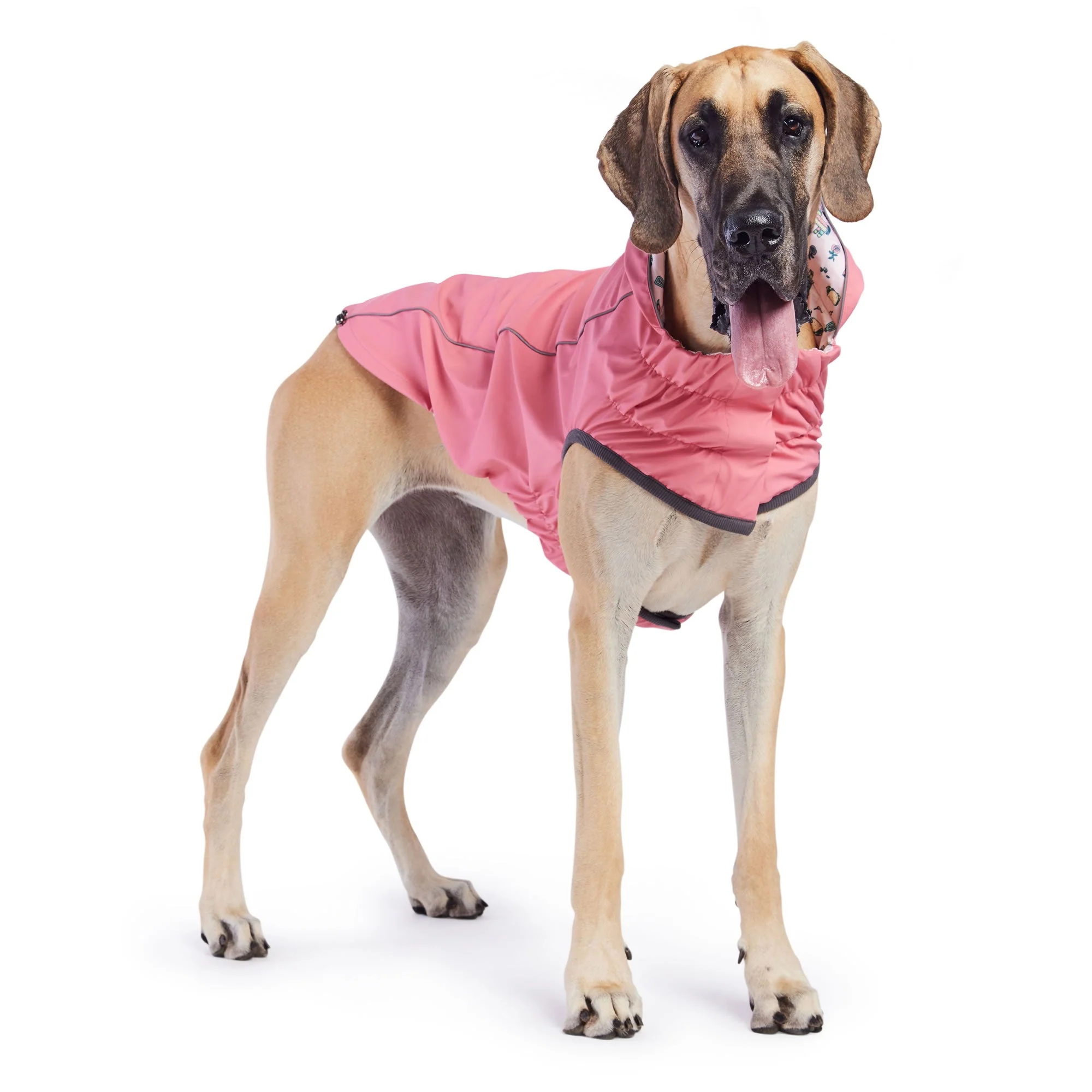 Reversible Elasto-Fit Raincoat - Pink/Pink - Image 2
