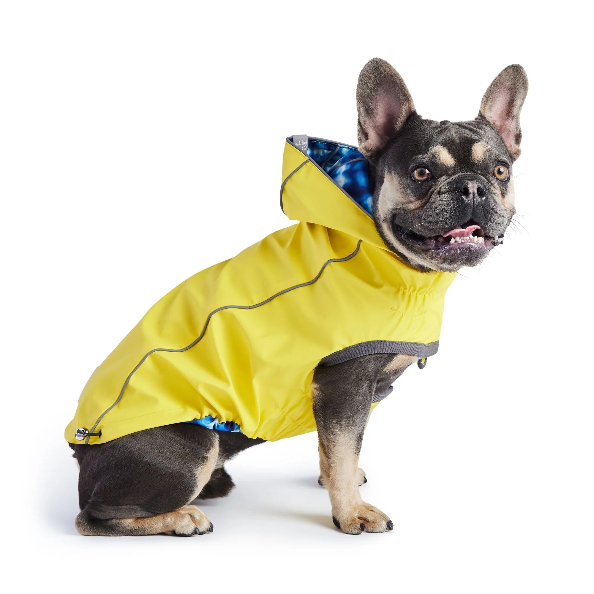 Reversible Elasto-Fit Raincoat - Yellow/Blue - Image 2