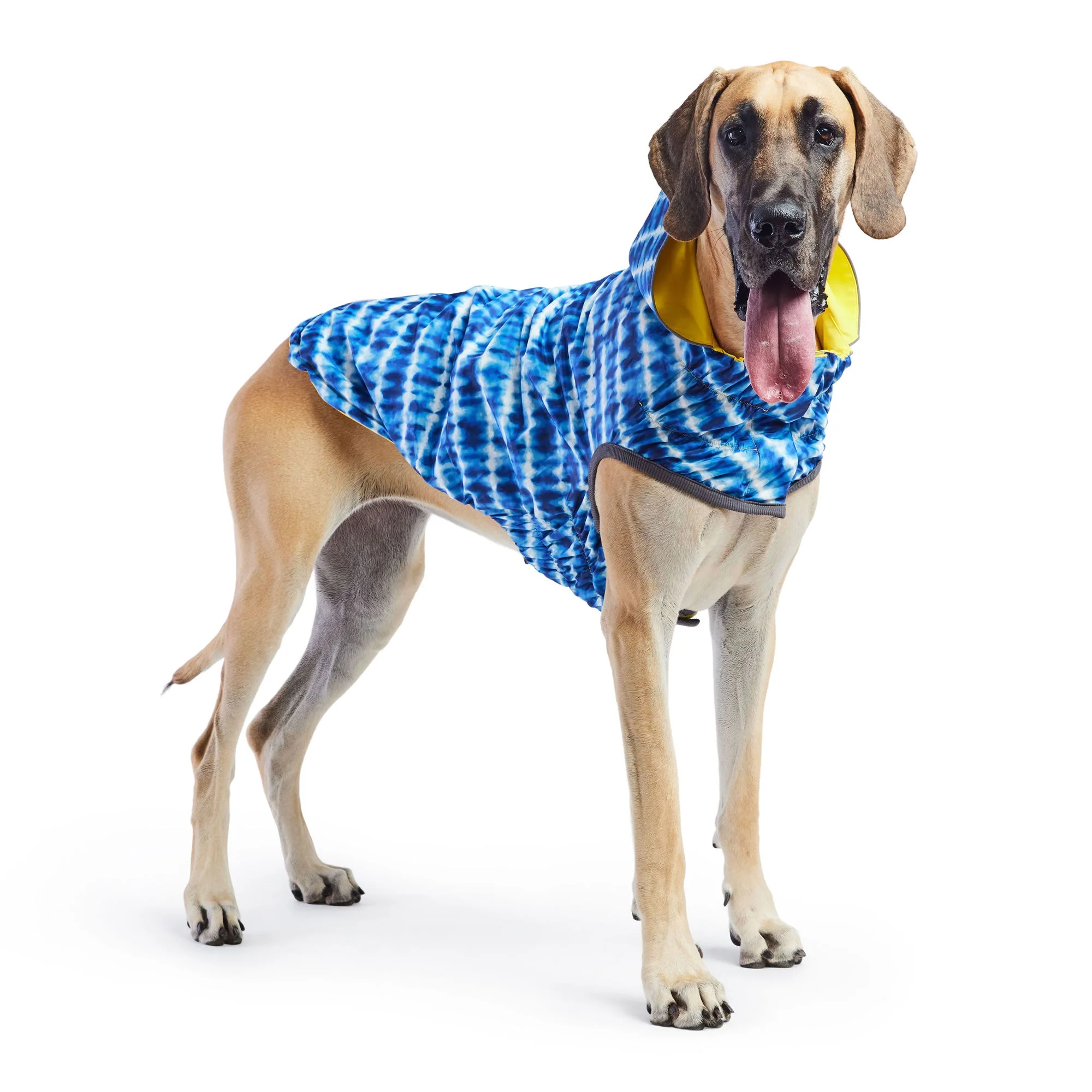 Reversible Elasto-Fit Raincoat - Yellow/Blue - Image 7