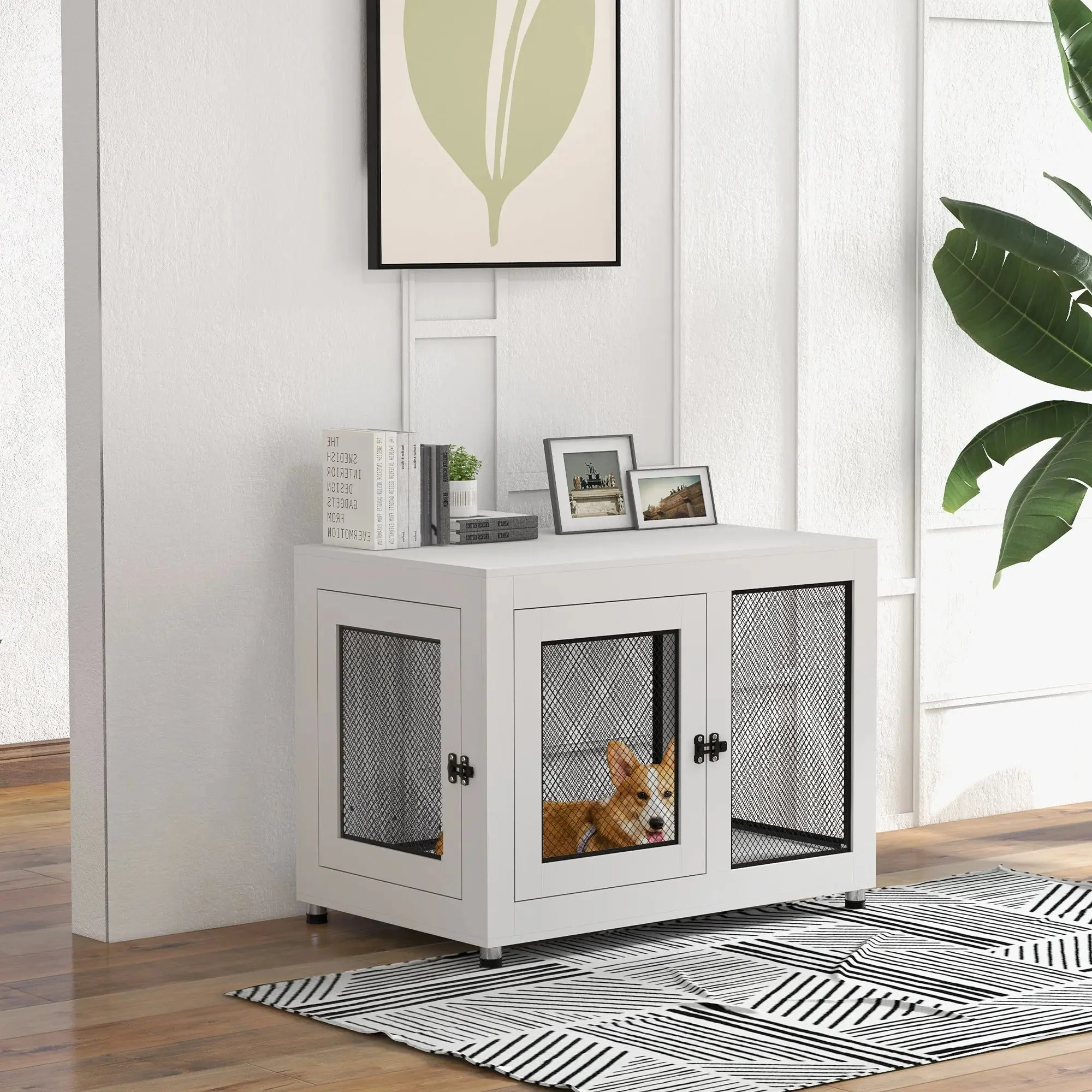 Rocha Large Dog Kennel Crate Furniture - Image 10