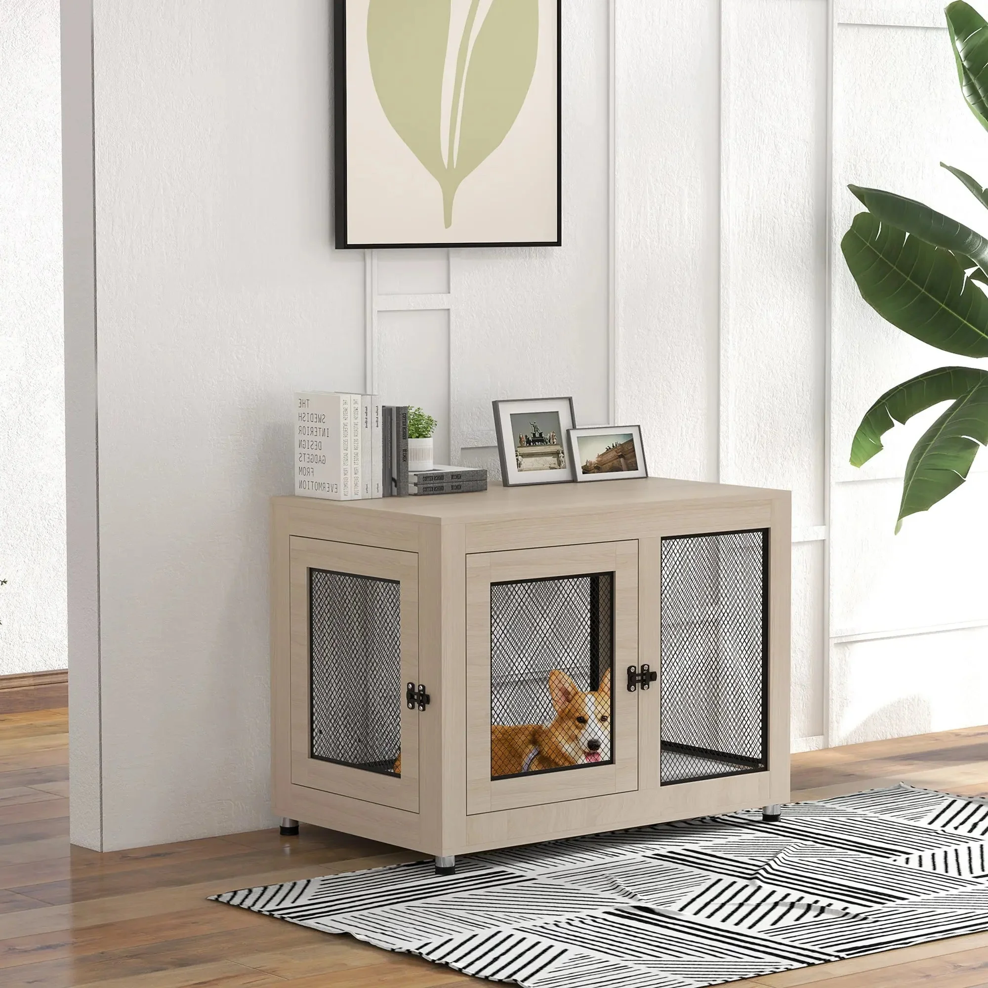 Rocha Large Dog Kennel Crate Furniture - Image 9