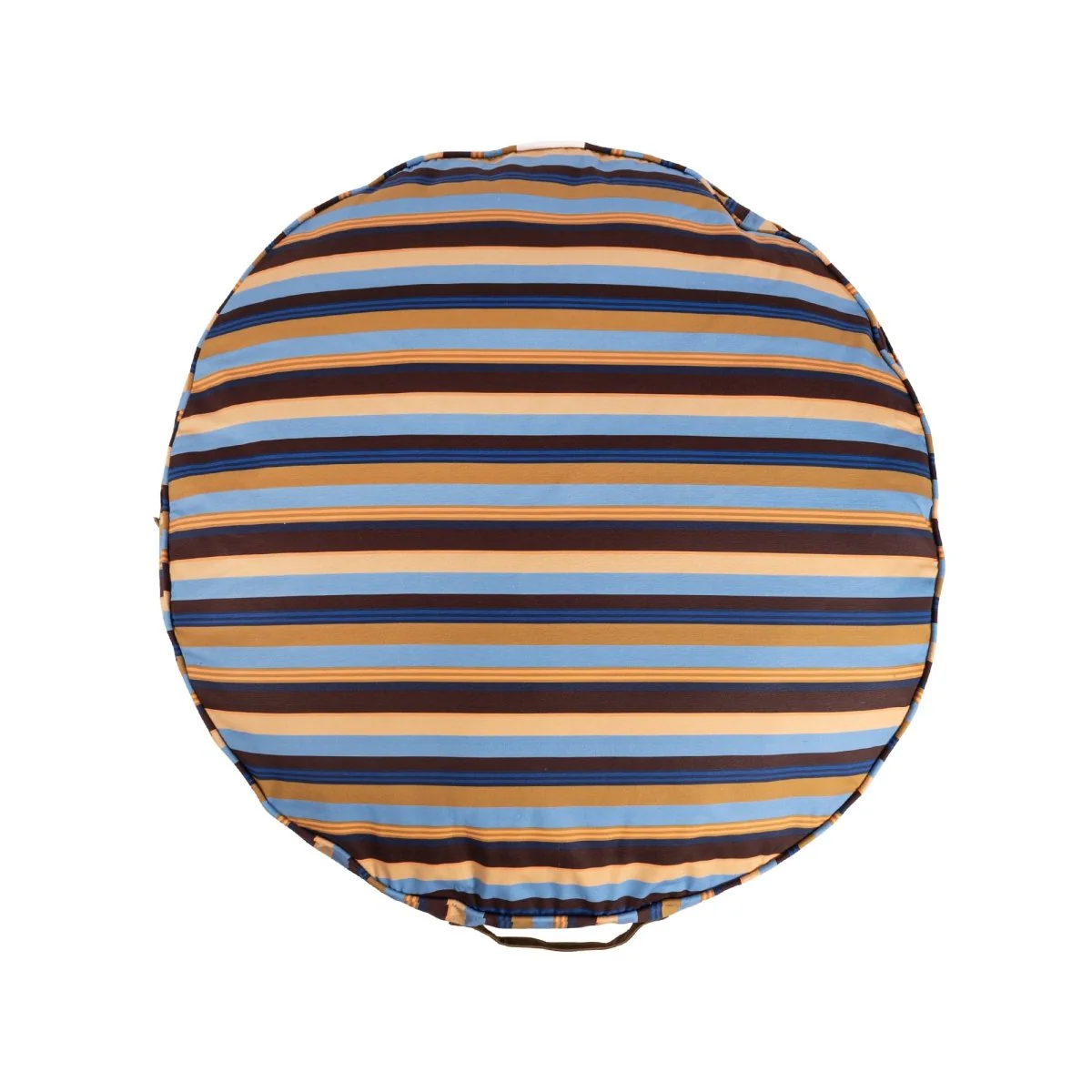 Round Stripe Pet Bed with Fur - Image 4