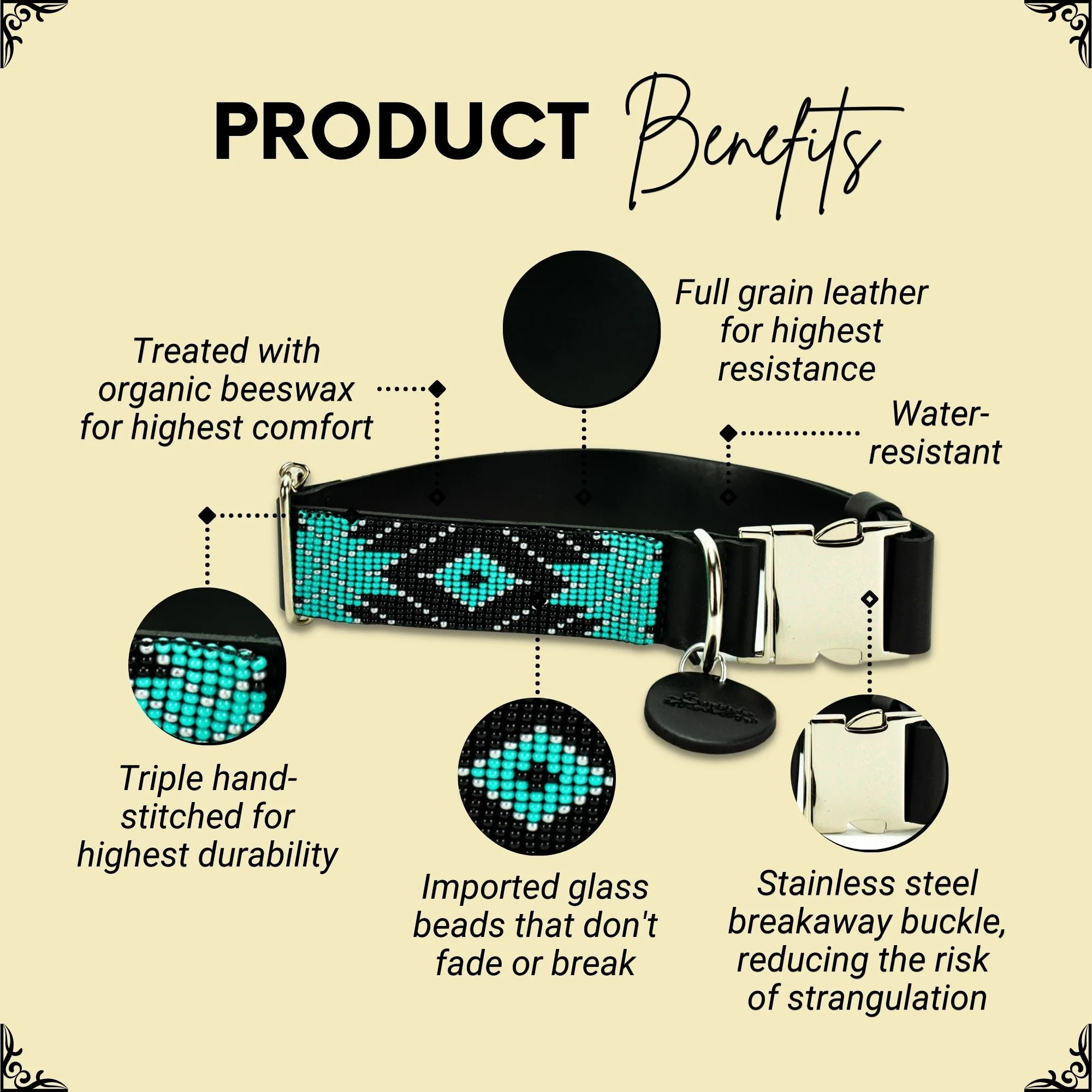 Saint Barth dog collar (quick release) - Image 2