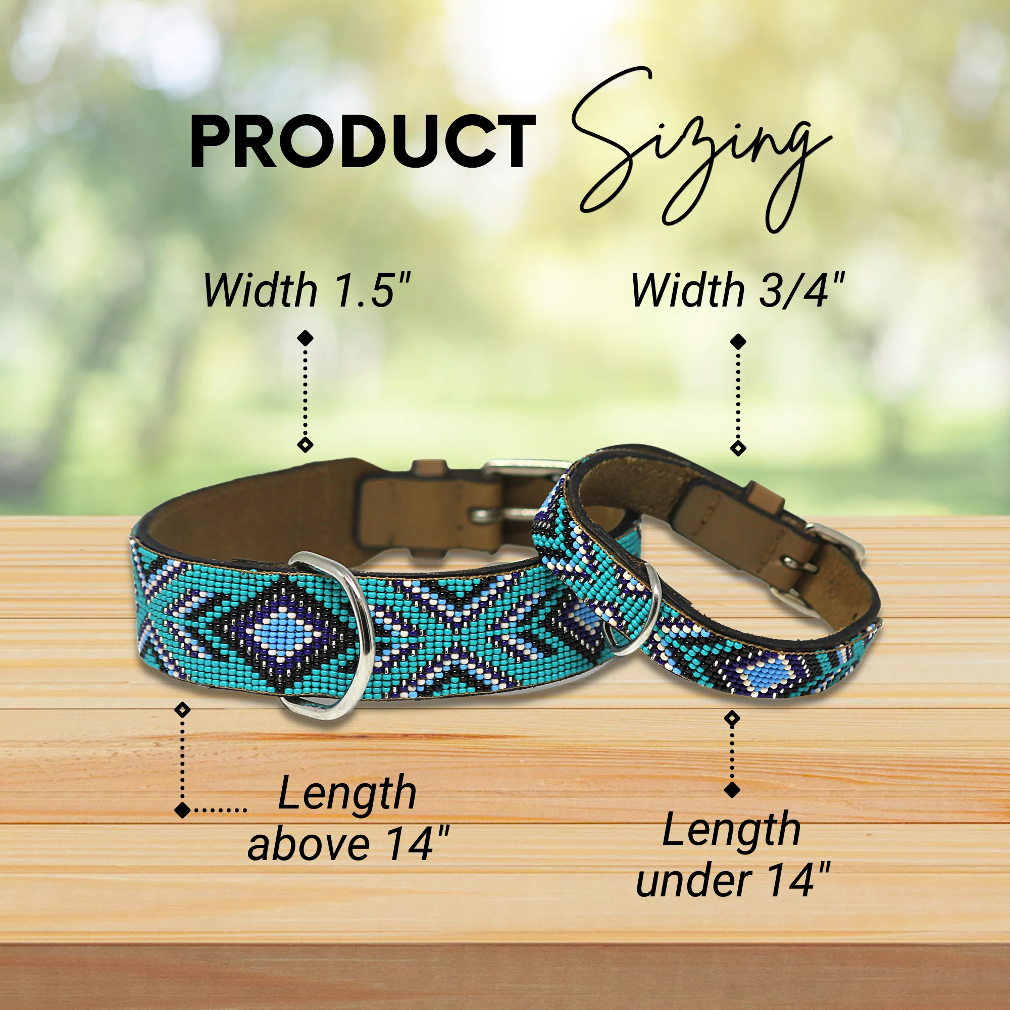 Saint Tropez Sambboho dog collar (with center D-ring) - Image 3