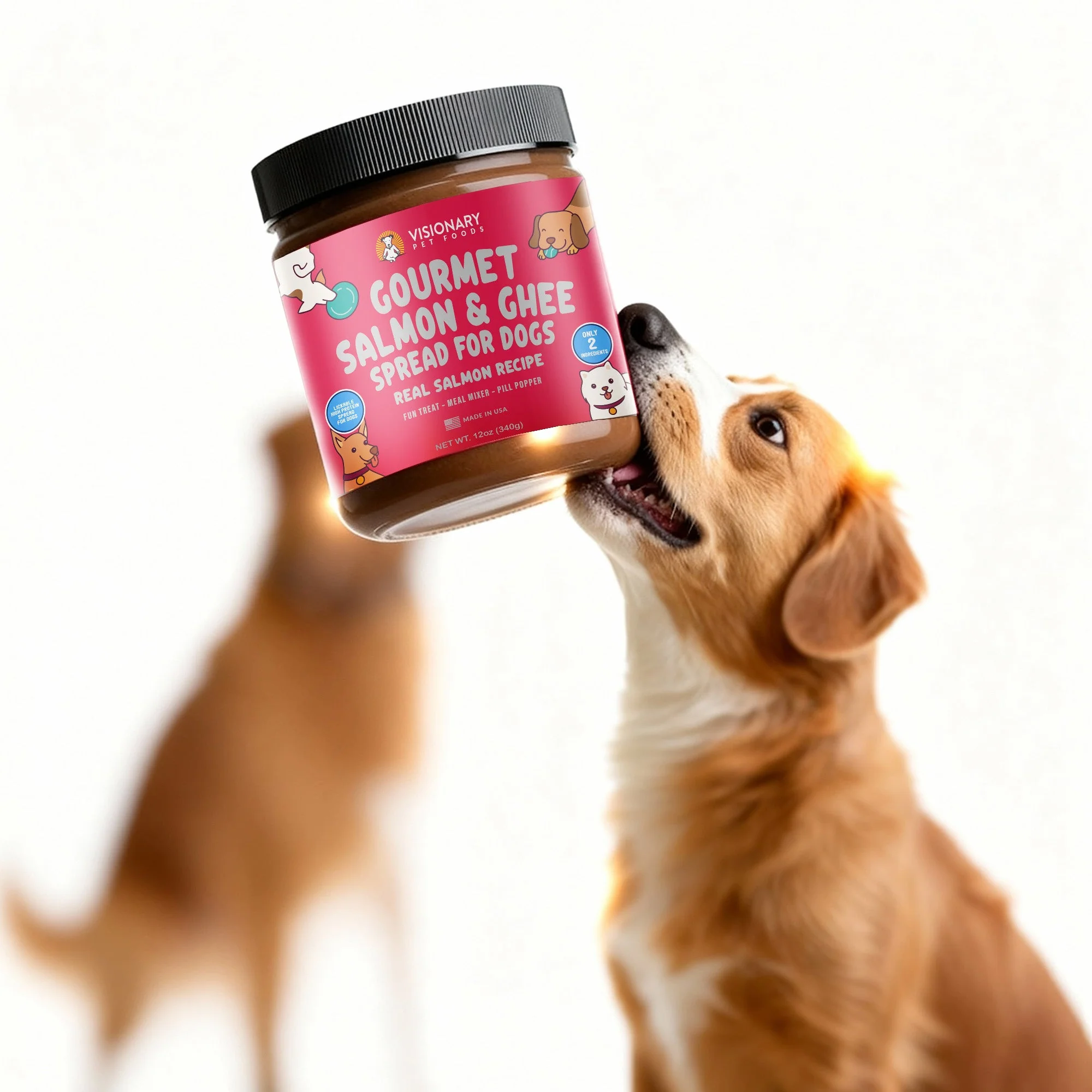 Salmon & Ghee Dog Meat Spread – High-Protein, Low-Carb Keto Treat | 12oz Jar - Image 8