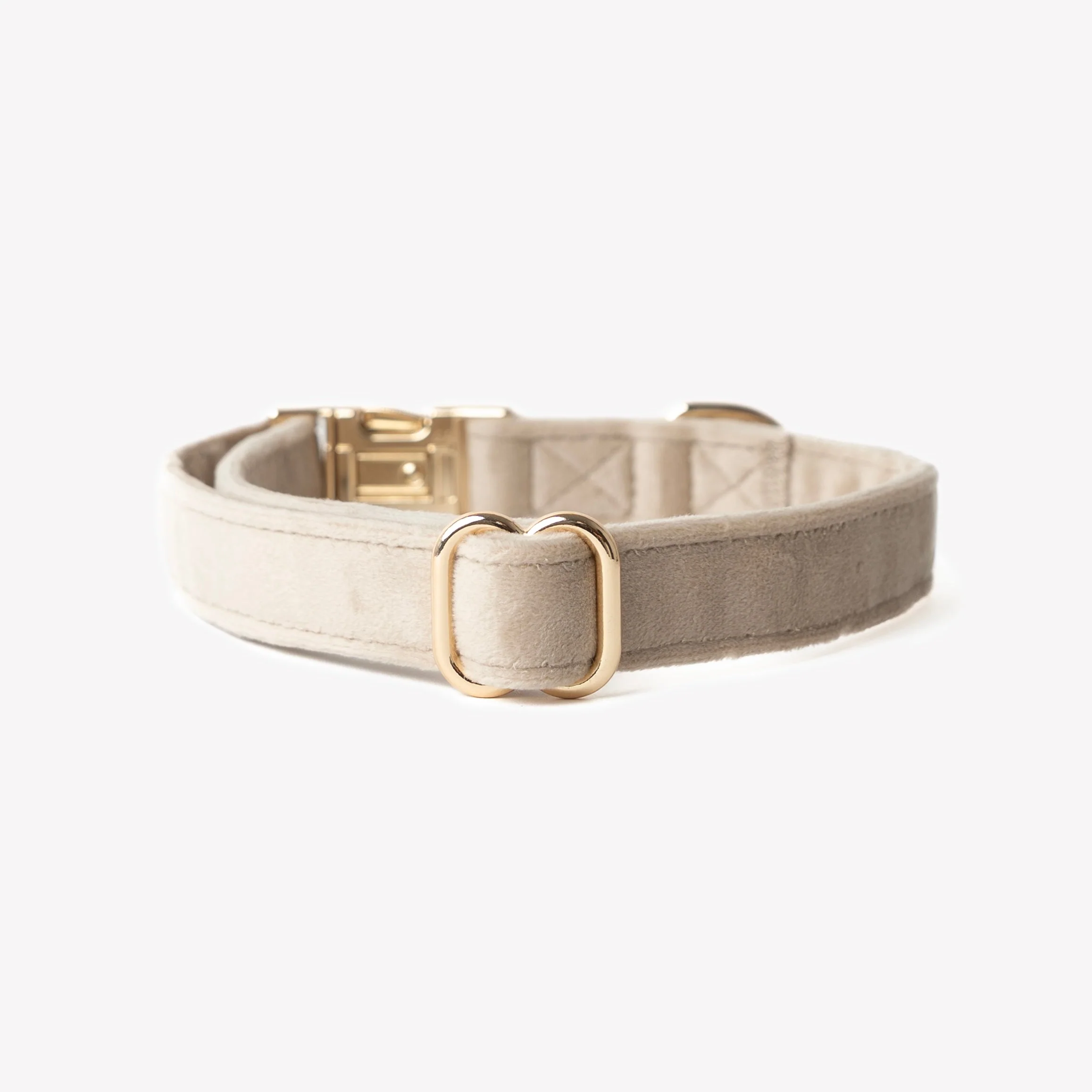 'Sand' - Velvet Dog Collar - Image 2