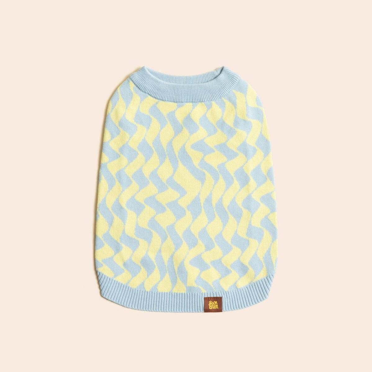 Seaside Swirl Cotton Knitted Dog Vest - Image 2