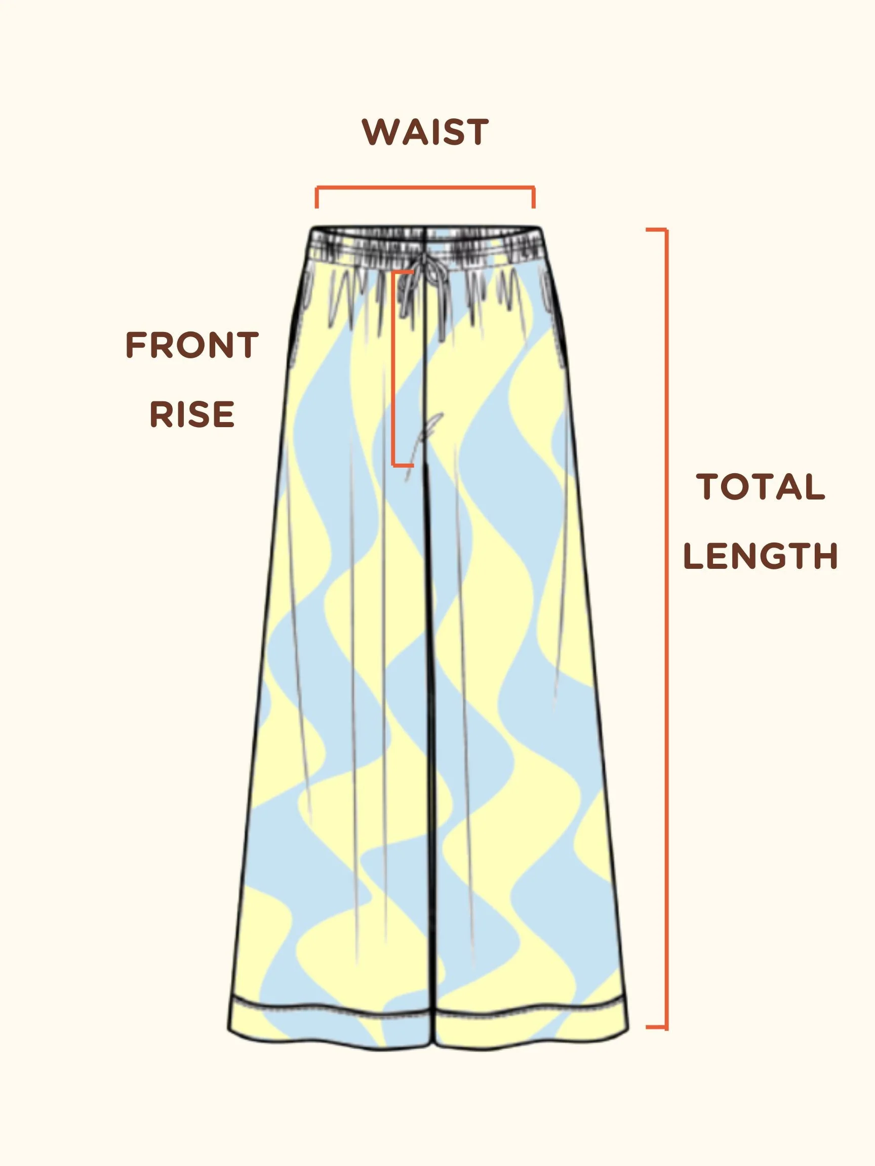Seaside Swirl Cotton Wide Legs Lounge Pant - Image 8