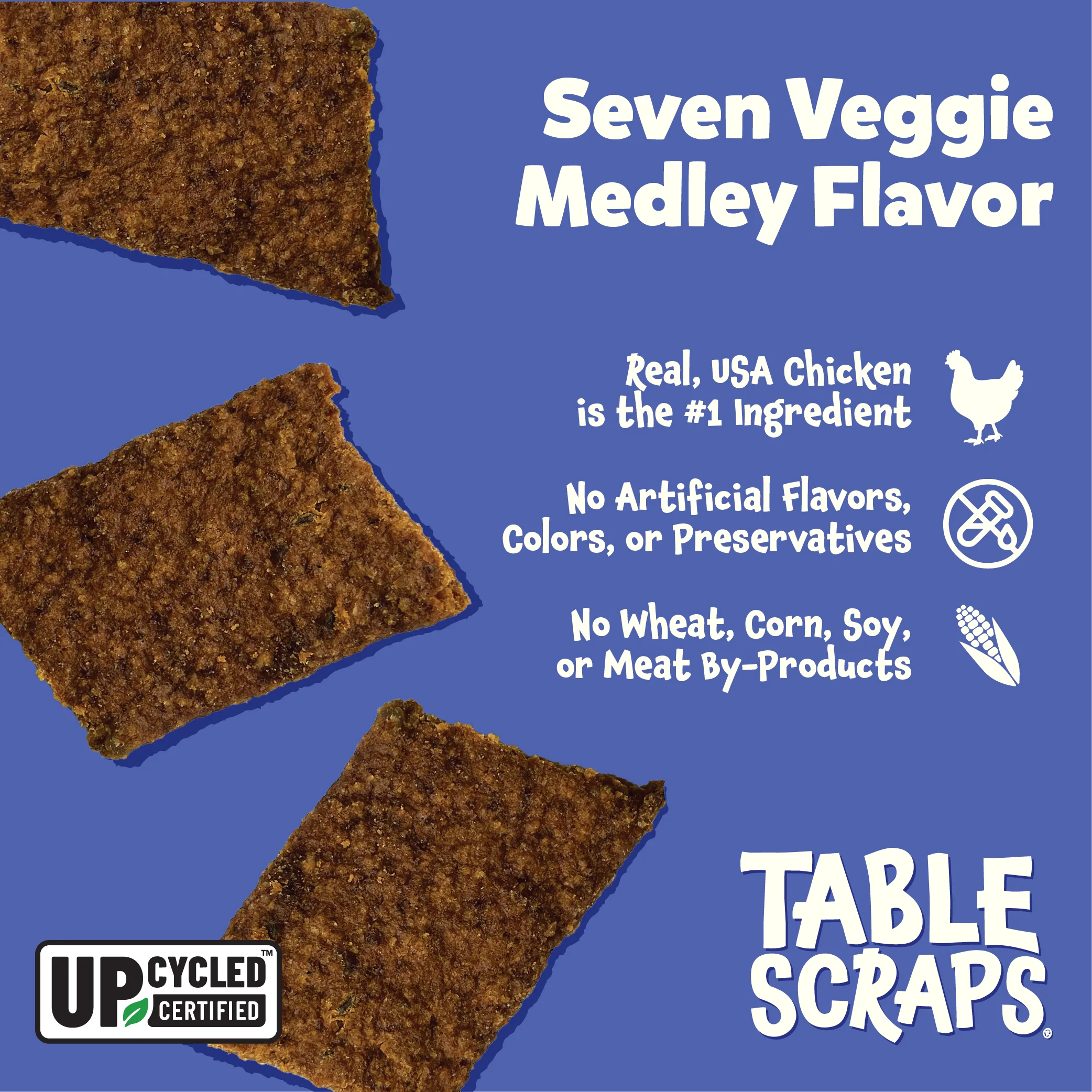 Seven Dawrfs Seven Veggie Medley Chicken Recipe Dog Treats - Image 3