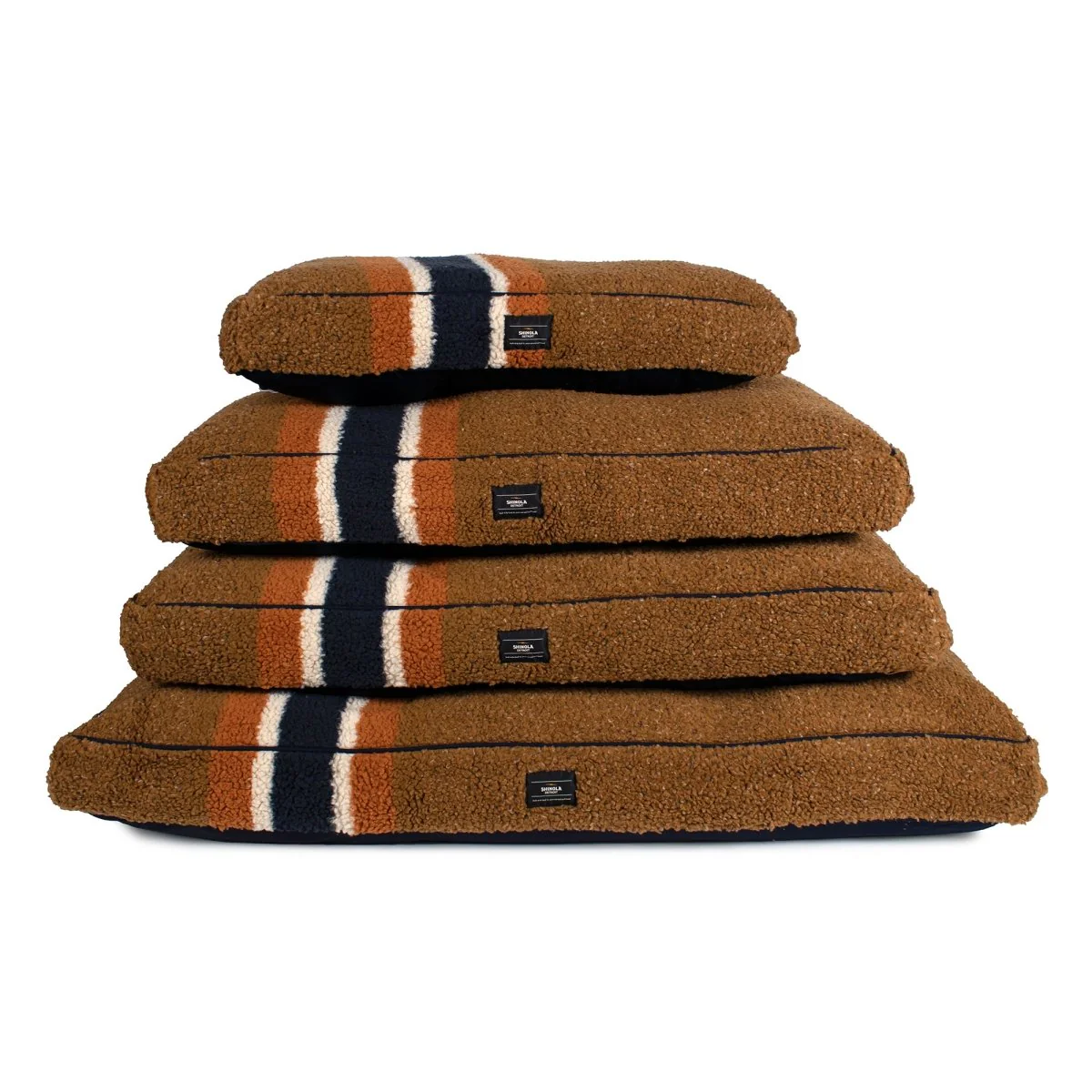 Shinola Brand Stripe Berber Napper Dog Bed - Image 3