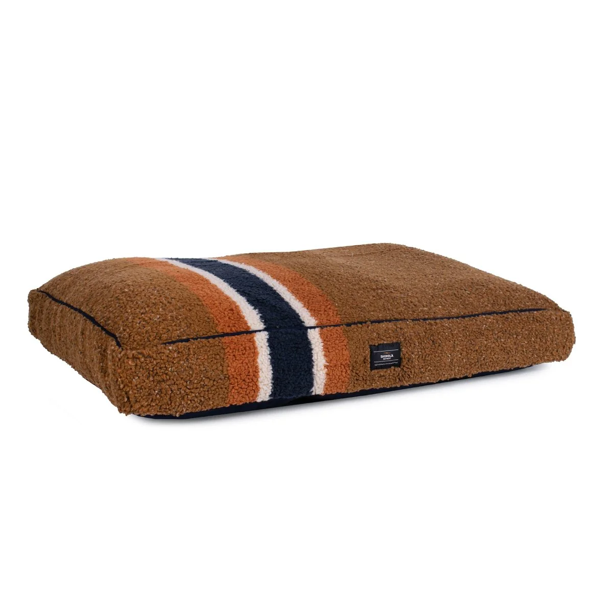 Shinola Brand Stripe Berber Napper Dog Bed - Image 4