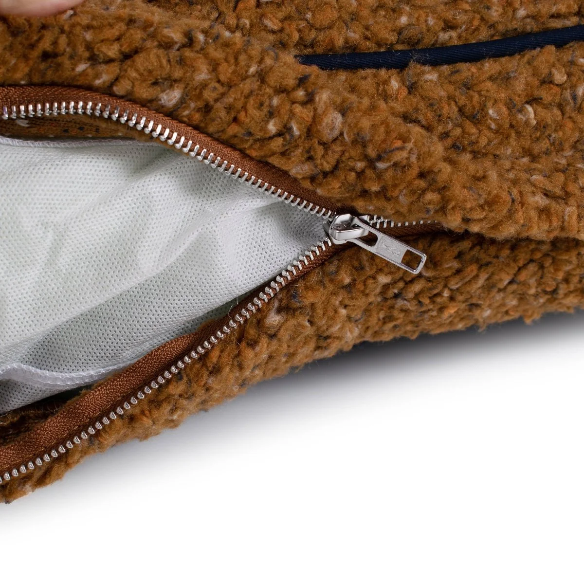 Shinola Brand Stripe Berber Napper Dog Bed - Image 9