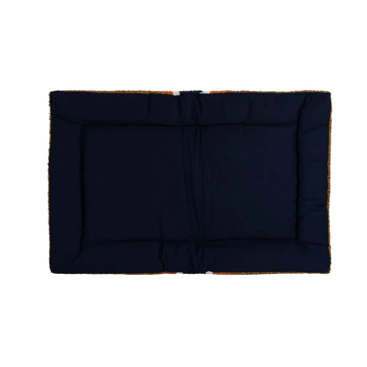 Shinola Brand Stripe Comfort Cushion Berber Dog Bed Rust - Image 8