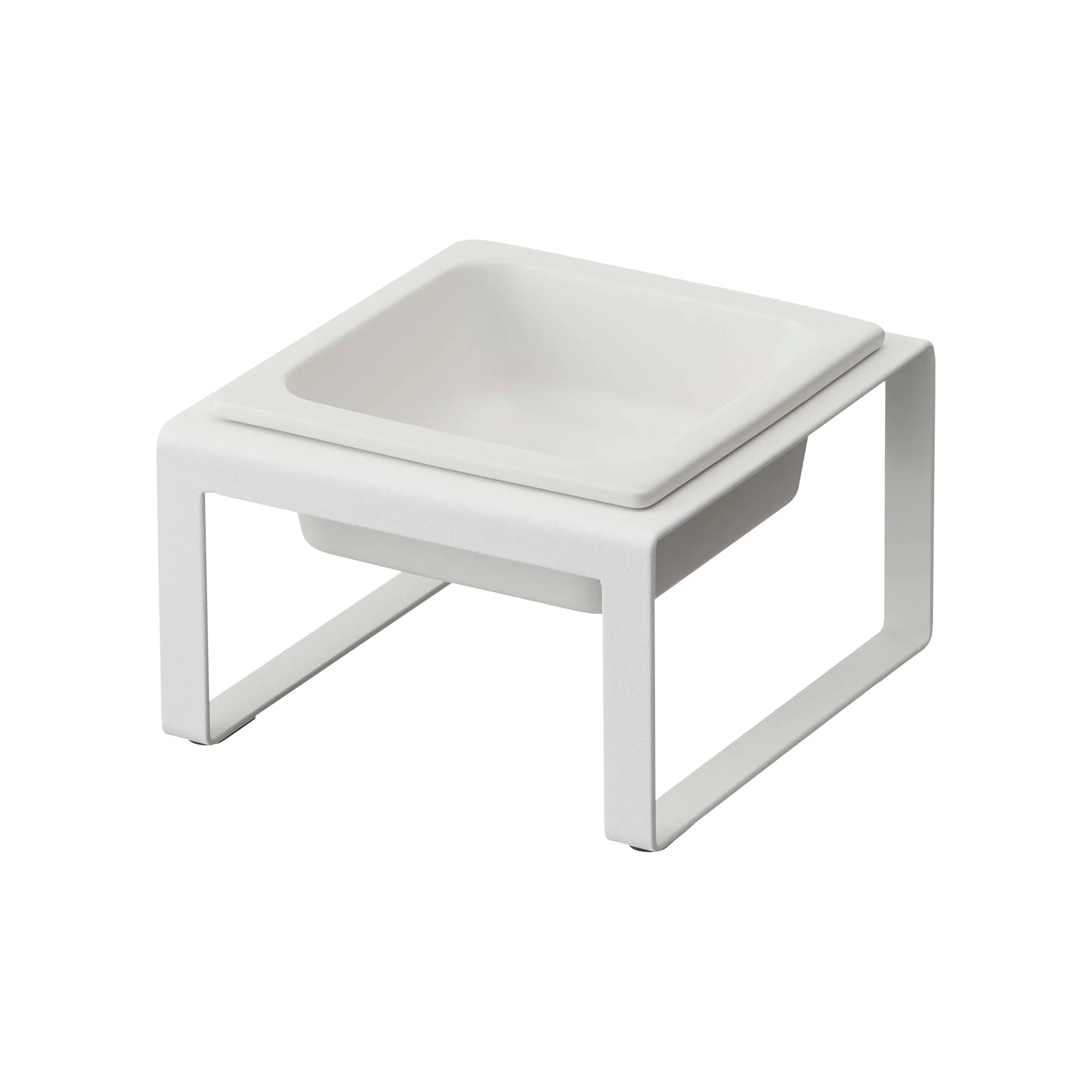 Single Pet Food Bowl - Tall - Steel + Ceramic - Image 6