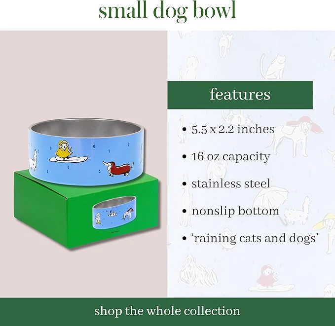 Kate Spade Raining Cats and Dogs Small Bowl - Image 3
