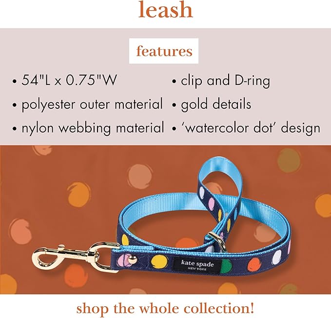 Kate Spade Watercolor Dot Small Leash - Image 3
