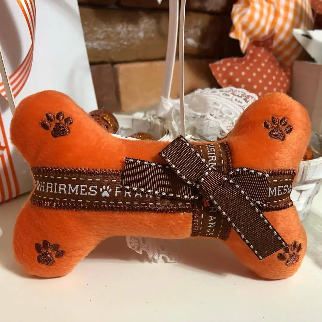Squeak Plush Toy for Dog, Bone Cup, Chew Toy, Unique Design, Luxury Brand, Fashion Design, Passion for Pet Supplies - Image 11