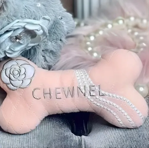 Squeak Plush Toy for Dog, Bone Cup, Chew Toy, Unique Design, Luxury Brand, Fashion Design, Passion for Pet Supplies - Image 9