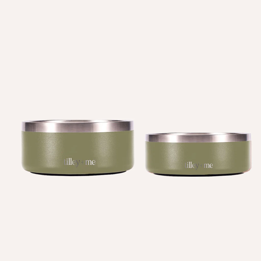 Tilley + Me Stainless Steel Pet Bowl – Non-Slip, Durable & Dishwasher Safe | 32oz and 64oz - Image 9