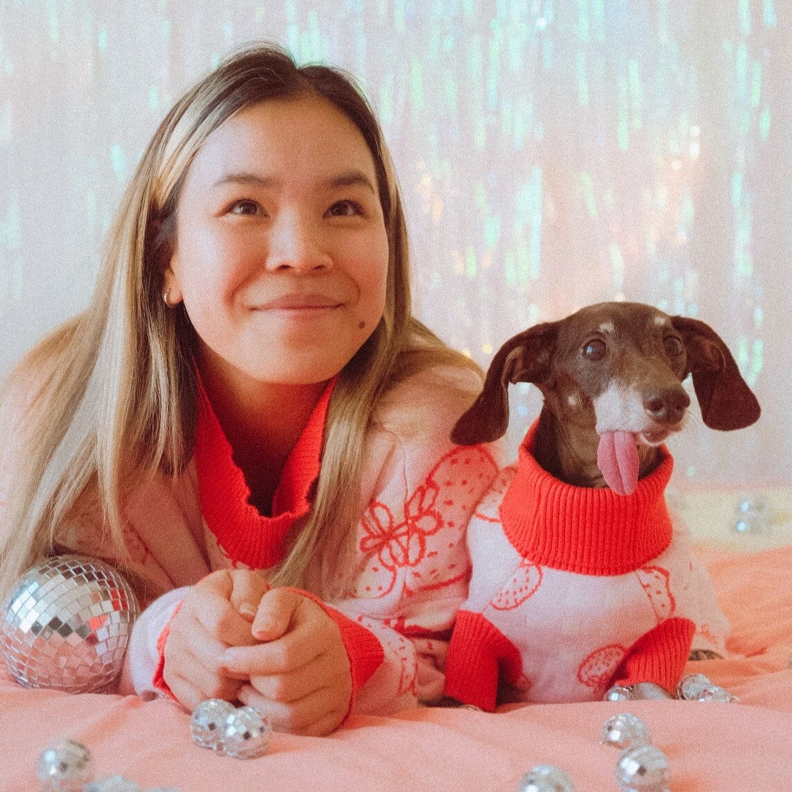 Strawberry Knitted Dog Sweater - Image 10