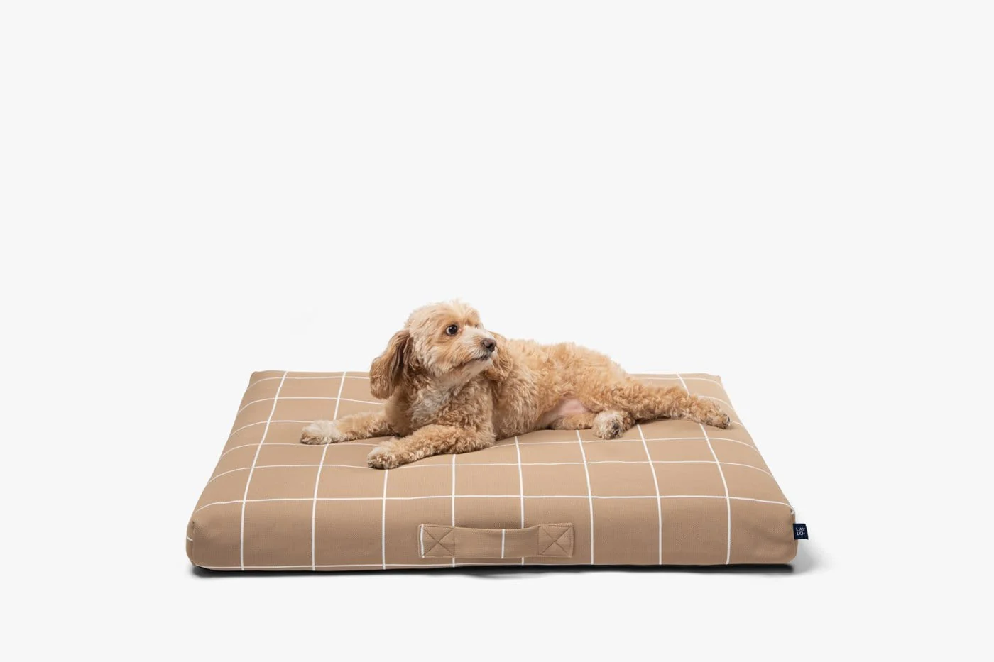 Tan Grid | Dog Bed or Bed Cover - Image 2